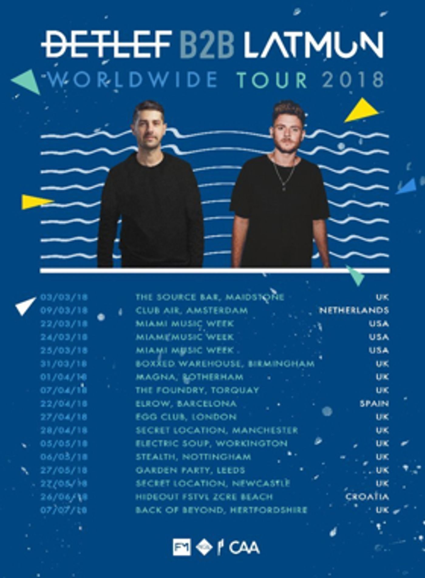 Detlef and Latmun Announce Dates for 2018 B2B World Tour  Image