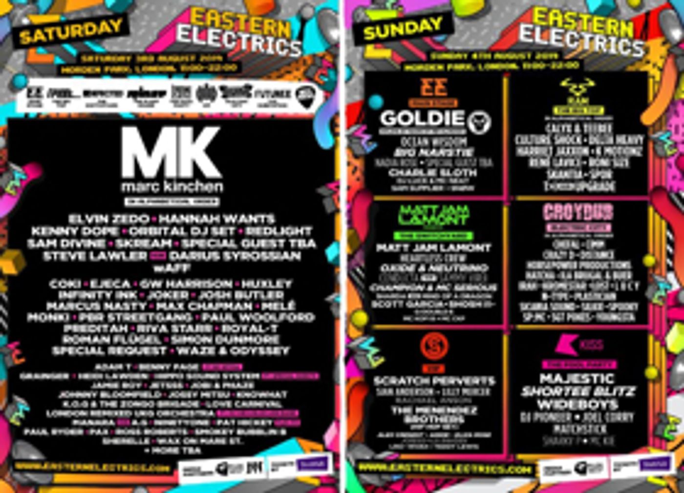 Eastern Electrics Announces Lineup Featuring MK, Orbital, Skream, Big Narstie  Image