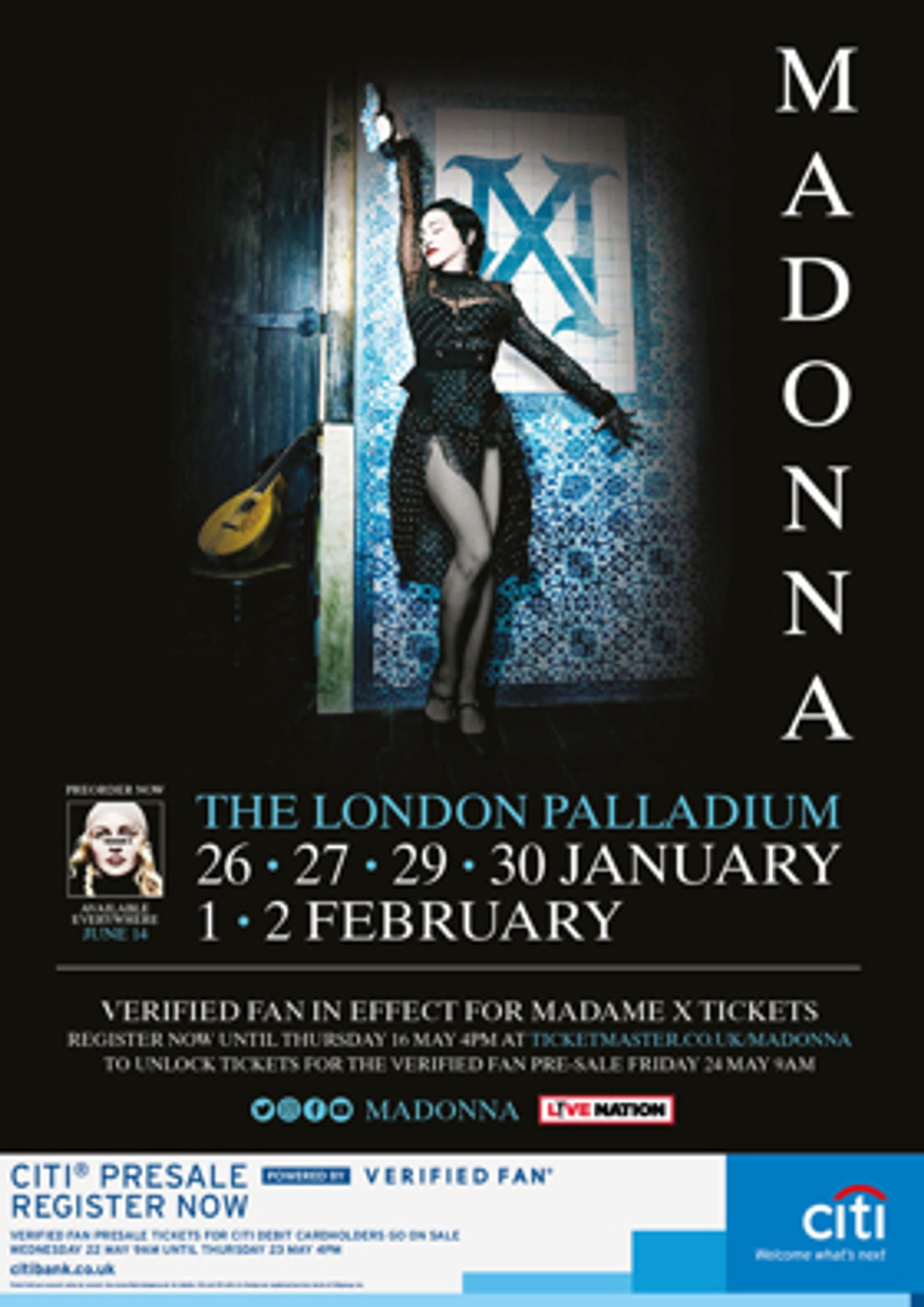 Madonna's Madame X Tour Announces The London Palladium Dates  Image