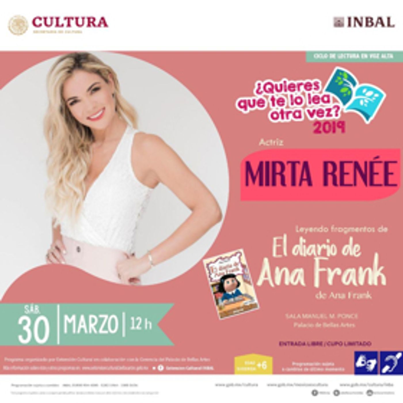 El diario de Ana Frank resonará en voz de la actriz Mirta Renée El diario de Ana Frank resonará en voz de la actriz Mirta Renée Image