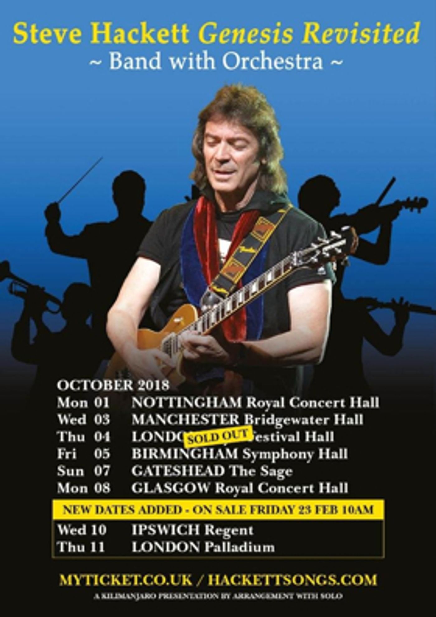 Prog Icon Steve Hackett Adds Extra Dates To His GENESIS REVISITED Tour Prog Icon Steve Hackett Adds Extra Dates To His GENESIS REVISITED Tour Image