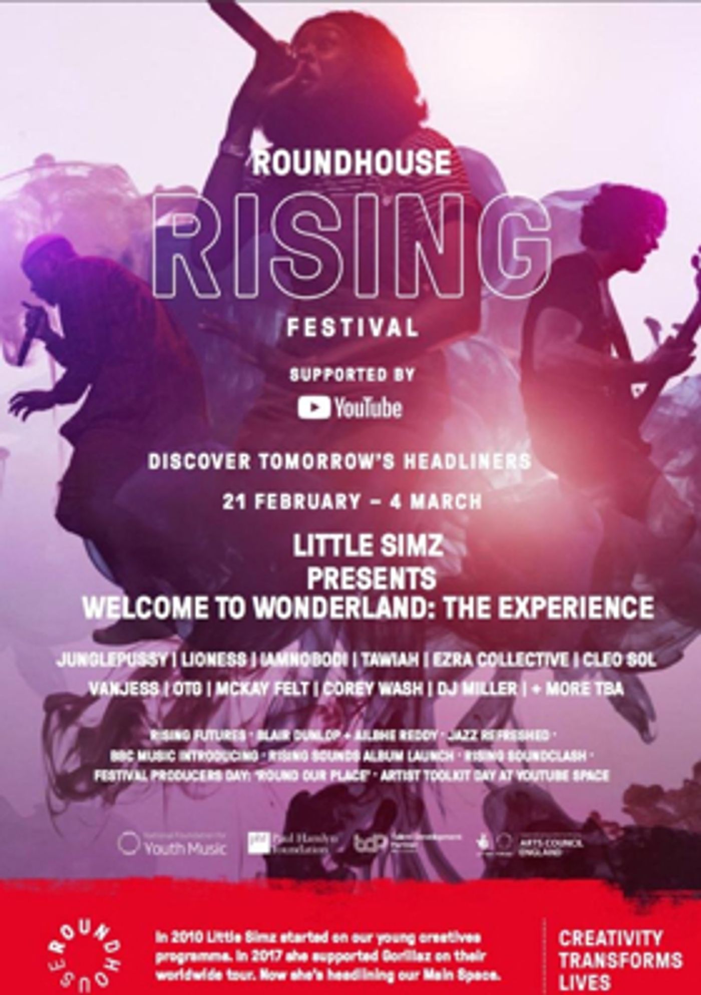 Roundhouse Rising Festival Announces Lineup for WELCOME TO THE WONDERLAND: THE EXPERIENCE Part II Roundhouse Rising Festival Announces Lineup for WELCOME TO THE WONDERLAND: THE EXPERIENCE Part II Image