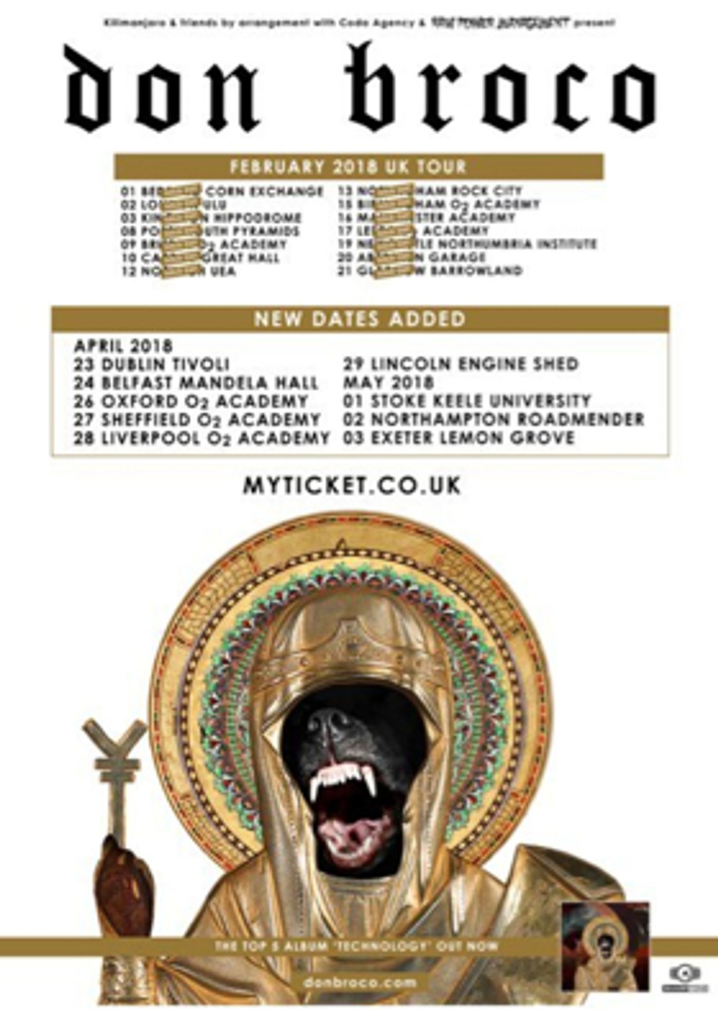 DON BROCO Announce Extra UK Tour Dates  Image