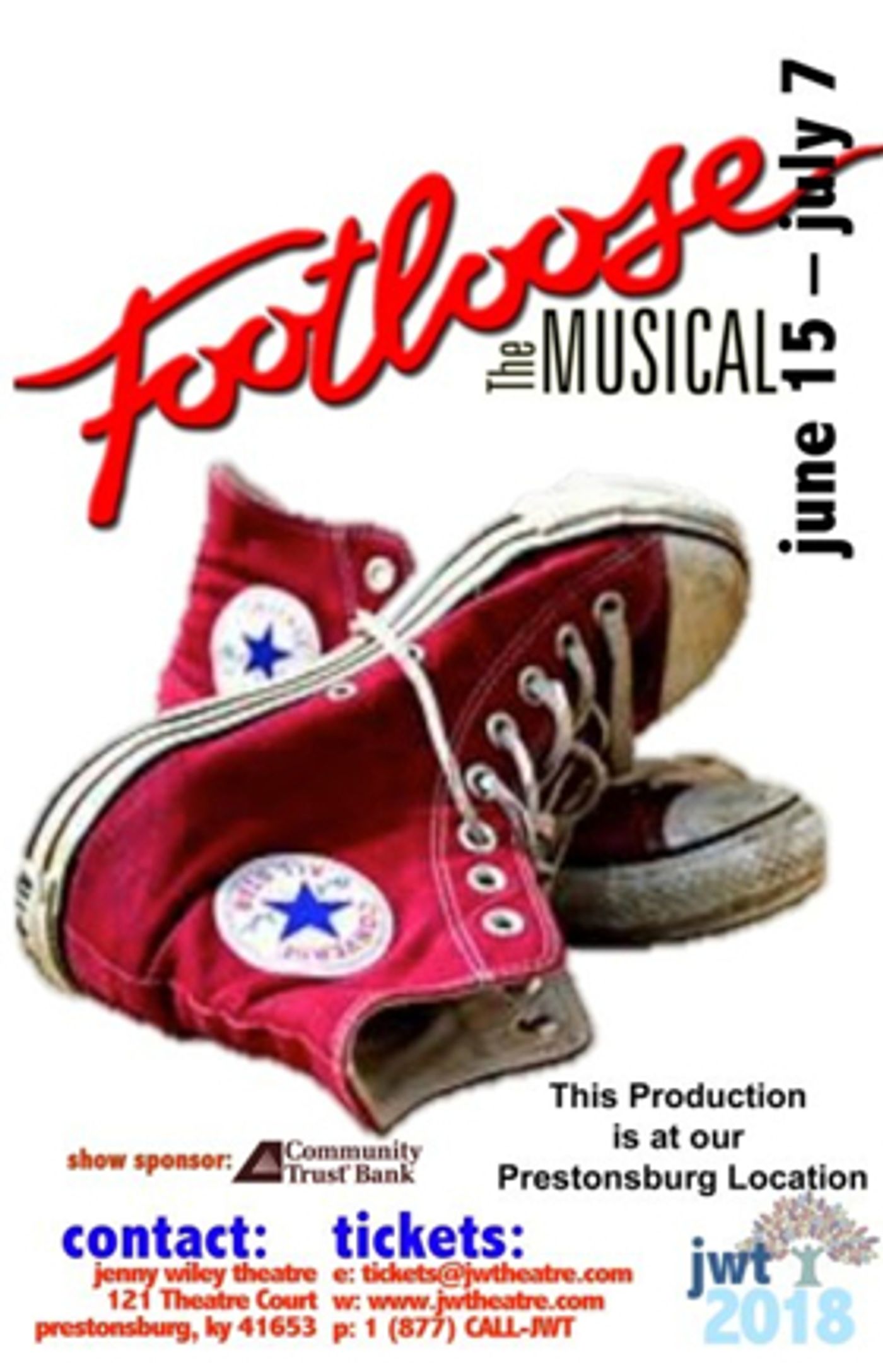 FOOTLOOSE THE MUSICAL Opens Tonight at Jenny Wiley Theatre FOOTLOOSE THE MUSICAL Opens Tonight at Jenny Wiley Theatre Image