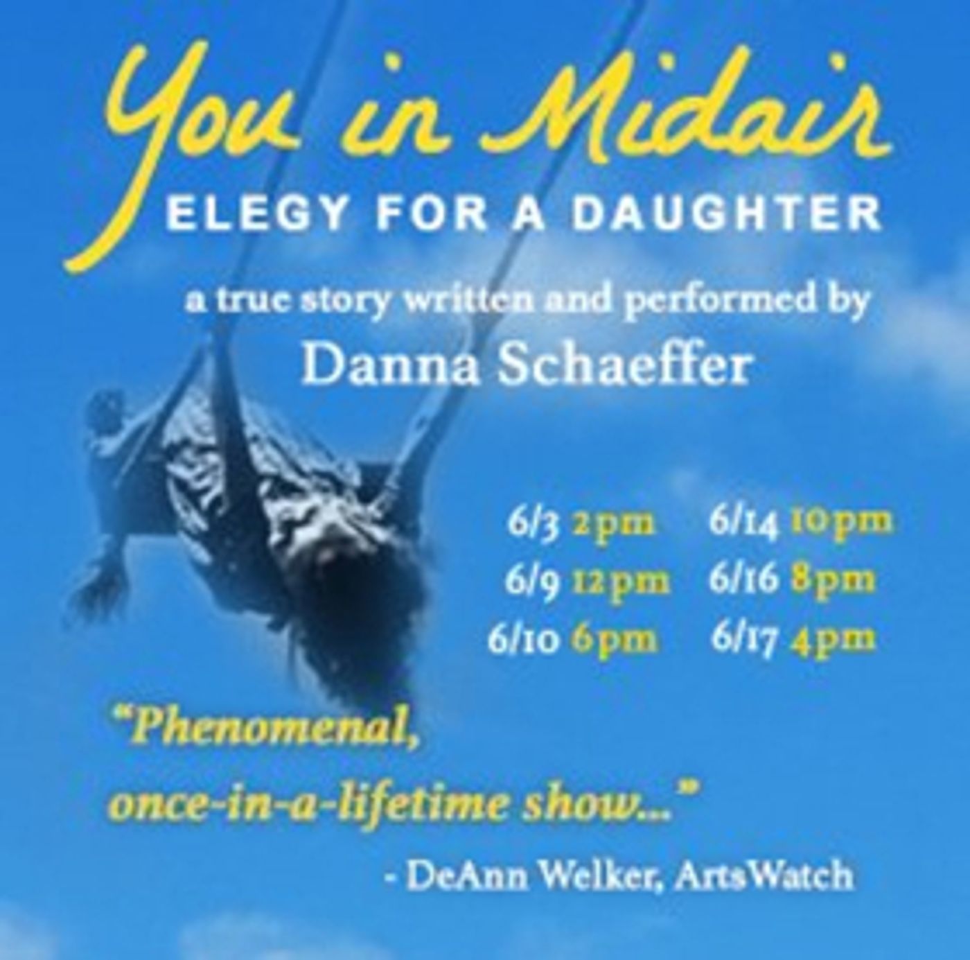 Review: YOU IN MIDAIR Shares a Mother's Elegy for her Daughter Lost to Gun Violence  Image