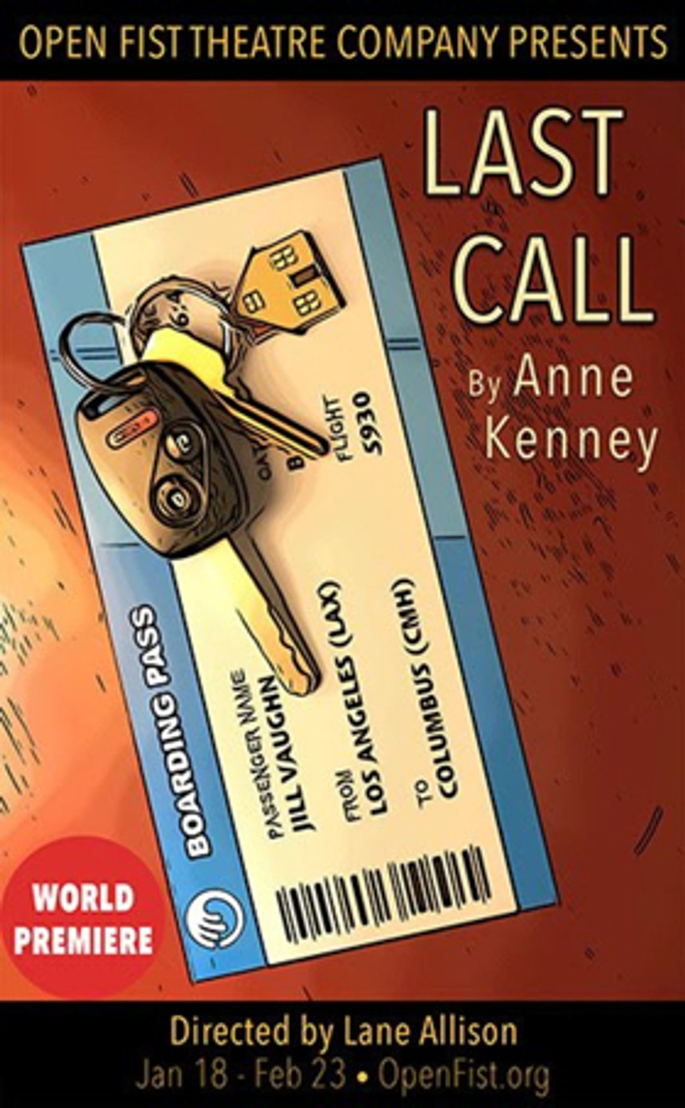 OUTLANDER's Anne Kenney Premieres LAST CALL at Open Fist OUTLANDER's Anne Kenney Premieres LAST CALL at Open Fist Image