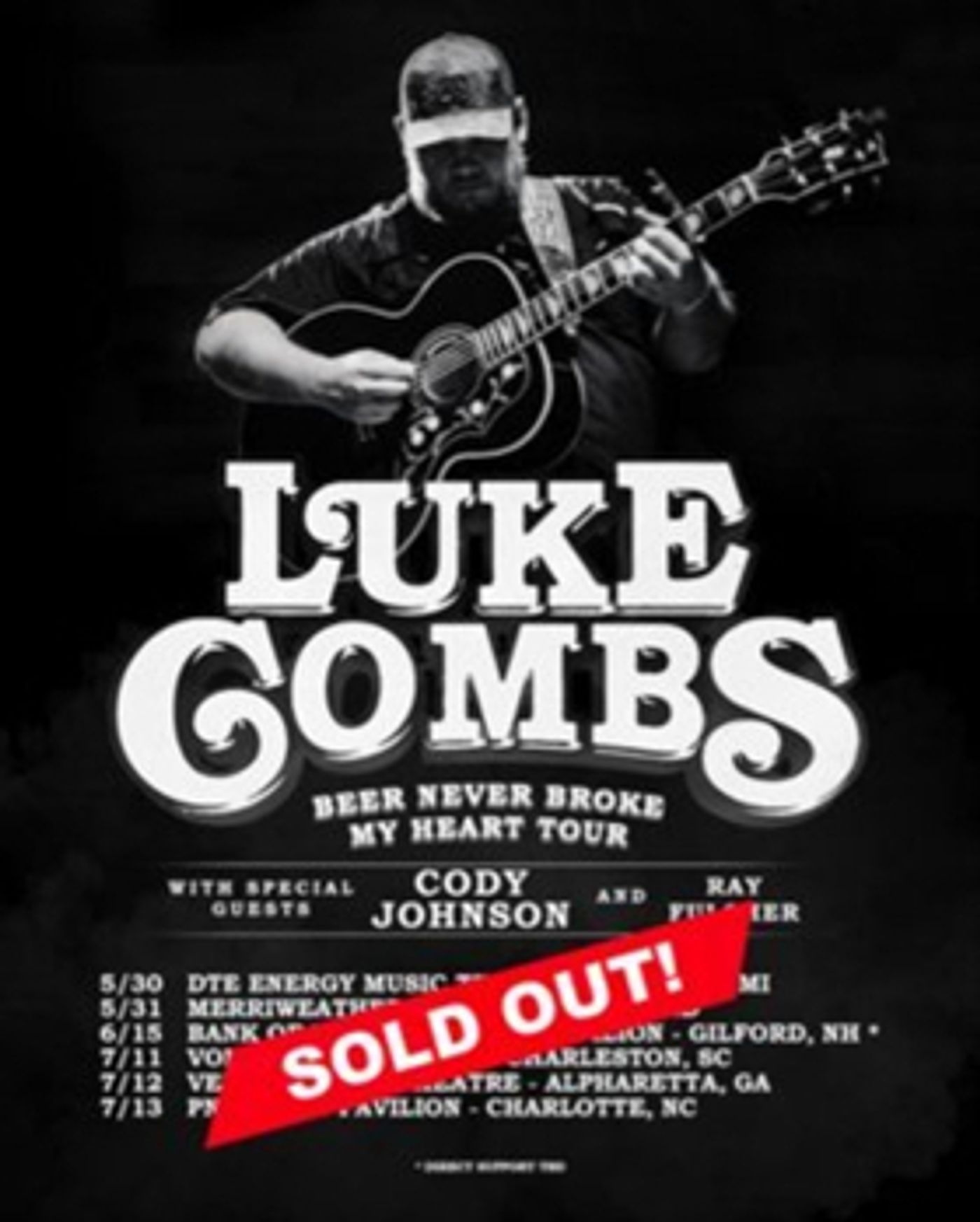 Luke Combs Sells Out Summer Tour Dates  Image