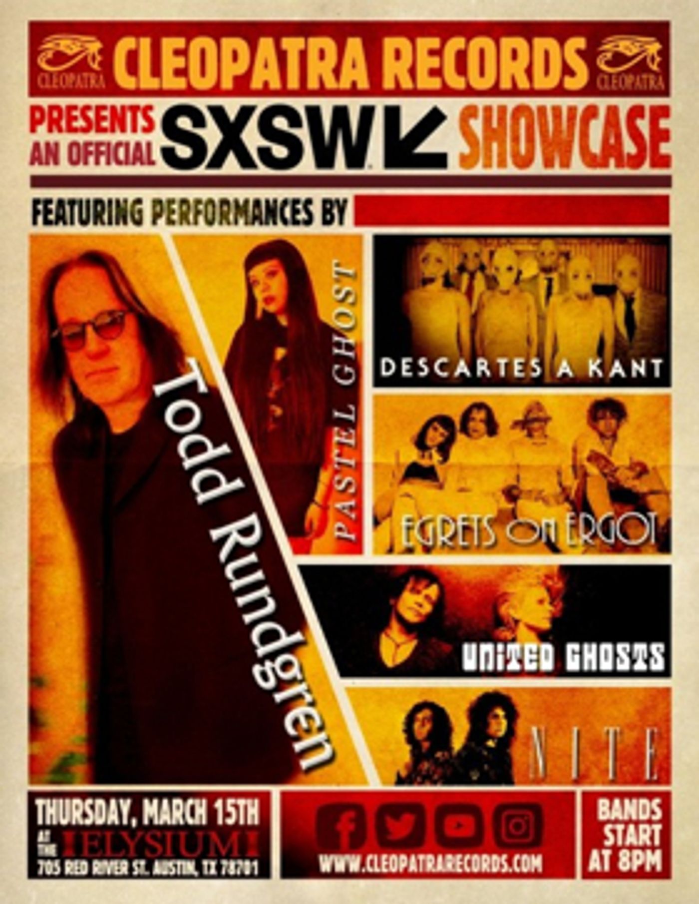 Rock Legend Todd Rundgren Headlines Cleopatra Records First Ever SXSW Showcase  Image