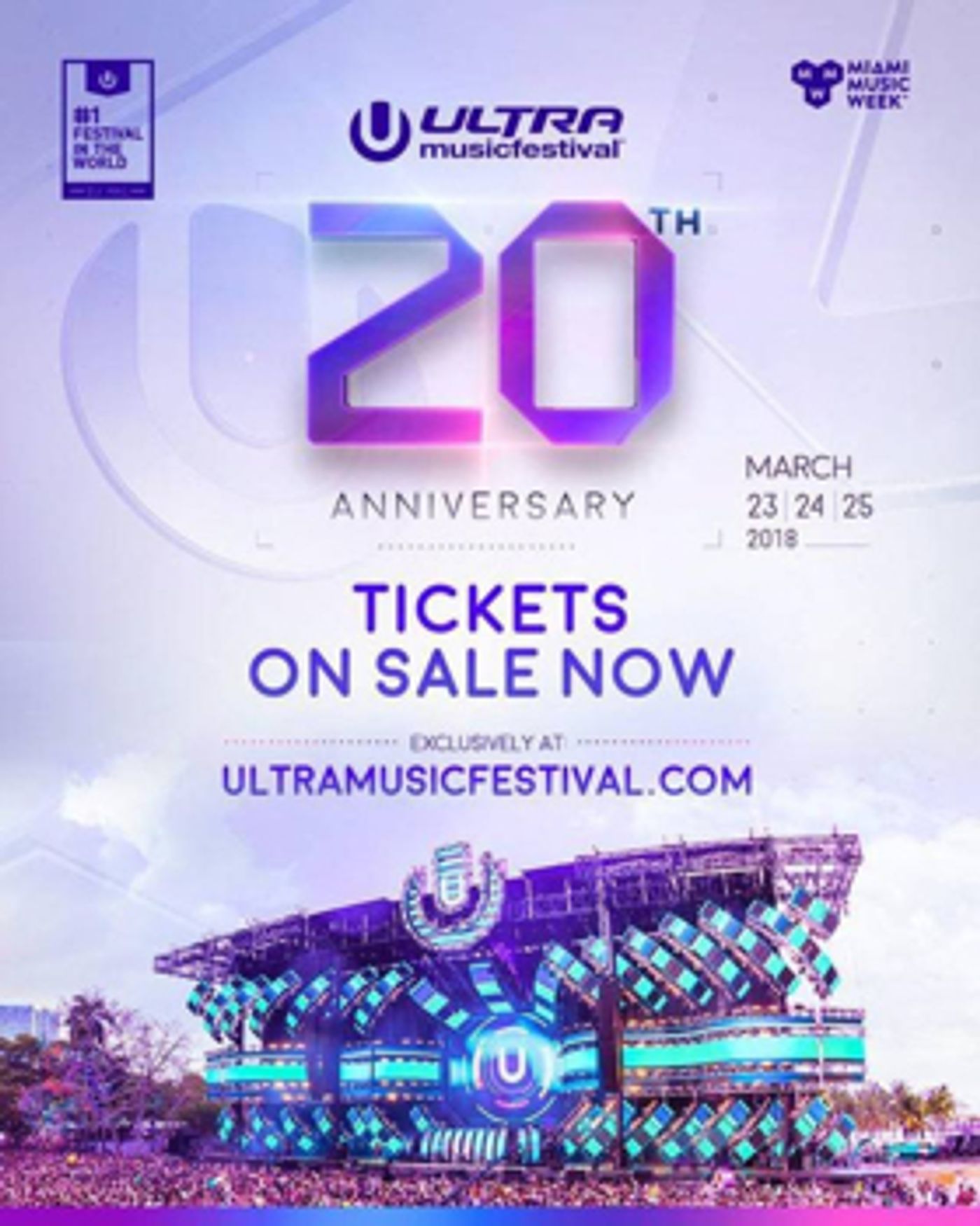 ULTRA Music Festival Announces 20th Anniversary Phase 2 Lineup  Image
