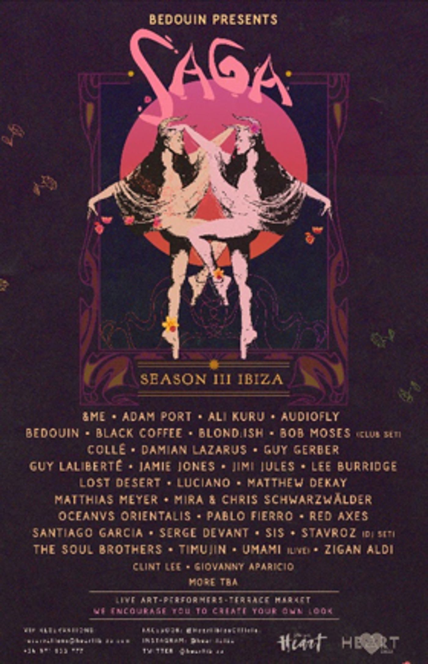 Bedouin Reveals Lineup for Saga Ibiza 2019 Bedouin Reveals Lineup for Saga Ibiza 2019 Image