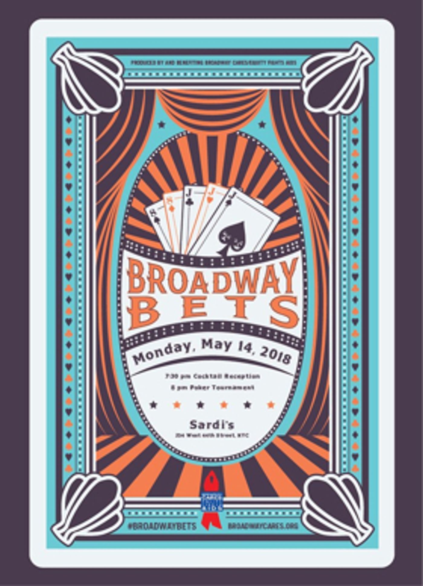 Broadway Stars Will Play Poker at BROADWAY BETS for Broadway Cares/Equity Fights AIDS  Image
