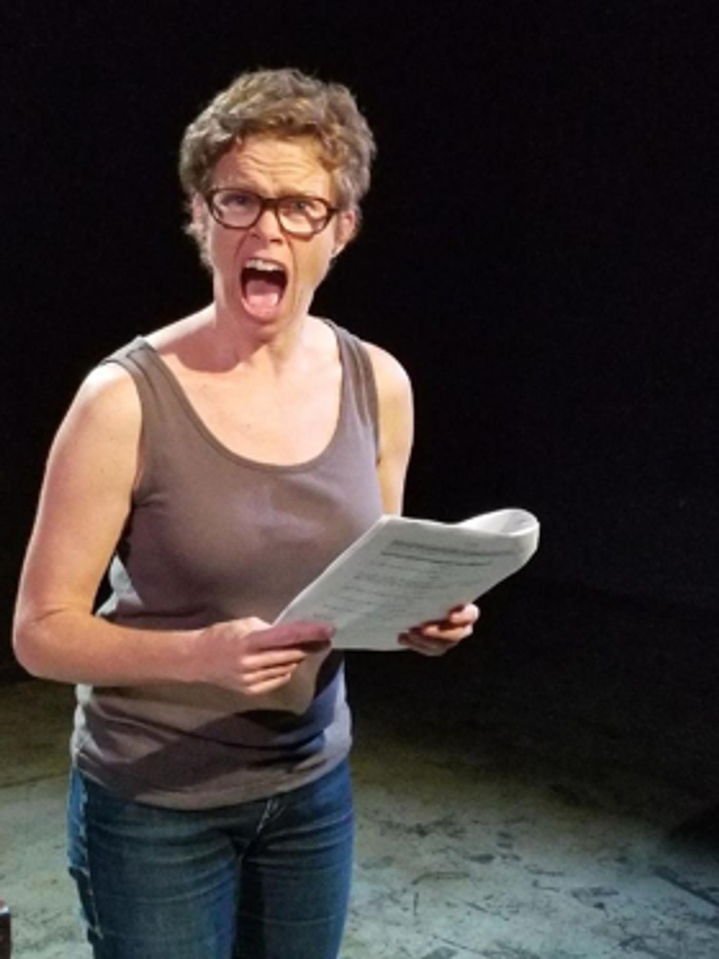 Eliza Gibson Taps Tech for Hilarious One-Woman Show at FRIGID NY Eliza Gibson Taps Tech for Hilarious One-Woman Show at FRIGID NY Image