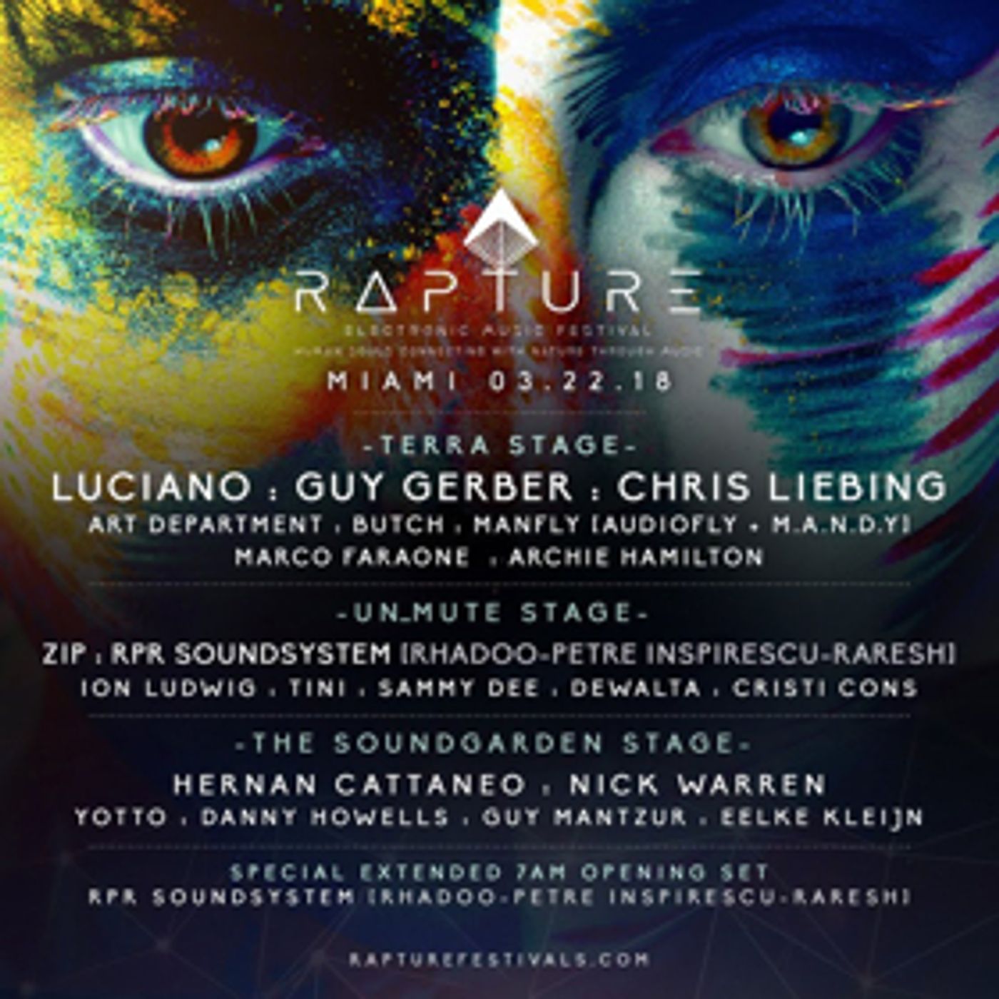 RAPTURE Electronic Music Festival Announces 2018 Lineup RAPTURE Electronic Music Festival Announces 2018 Lineup Image