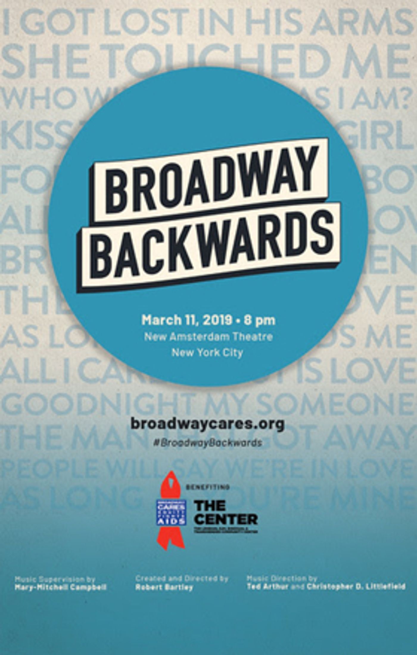 Additional Tickets Available Now for BC/EFA's BROADWAY BACKWARDS  Image