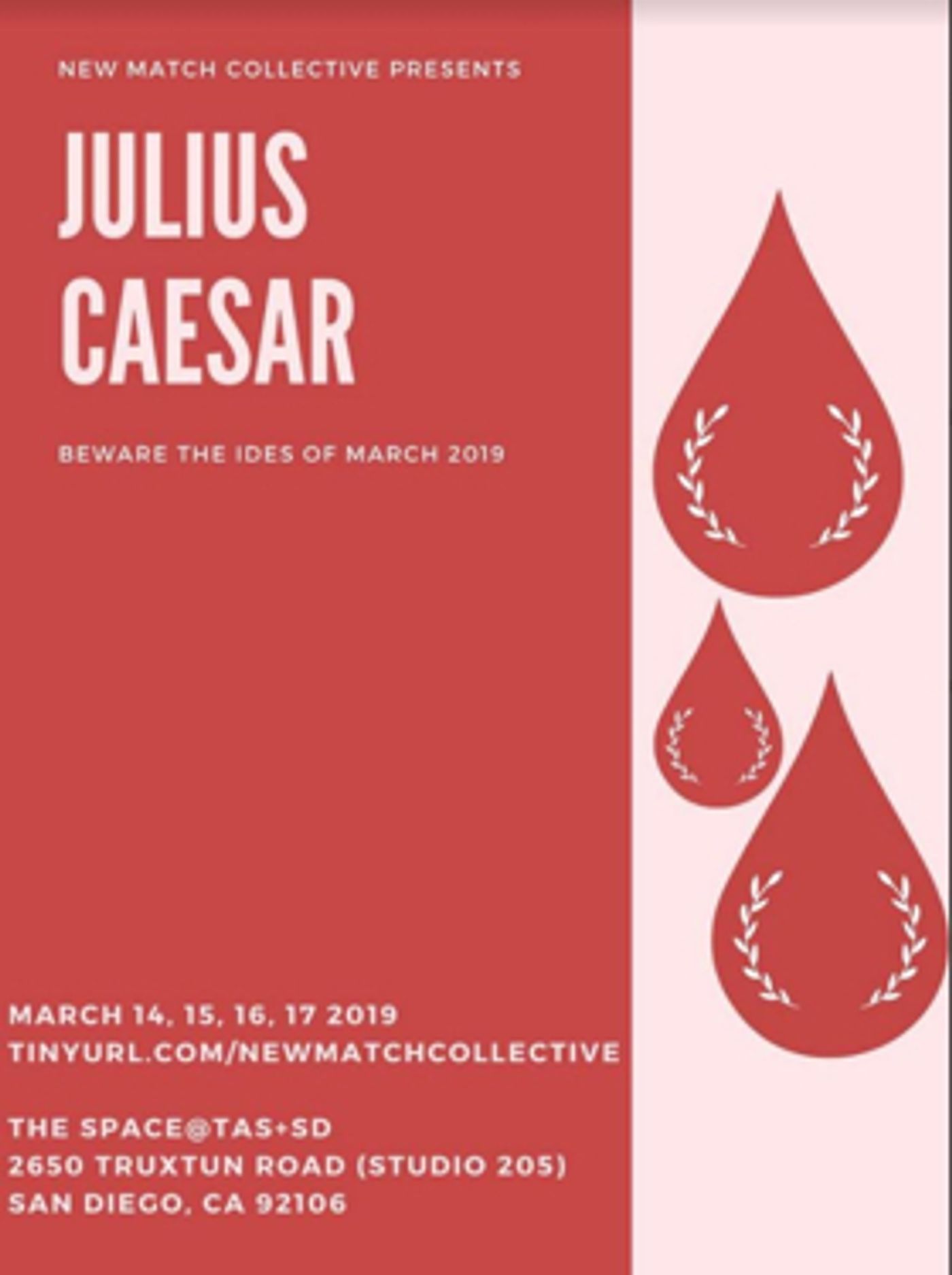 Alyssa Salter & New Match Collective bring a new perspective to JULIUS CAESAR Alyssa Salter & New Match Collective bring a new perspective to JULIUS CAESAR Image