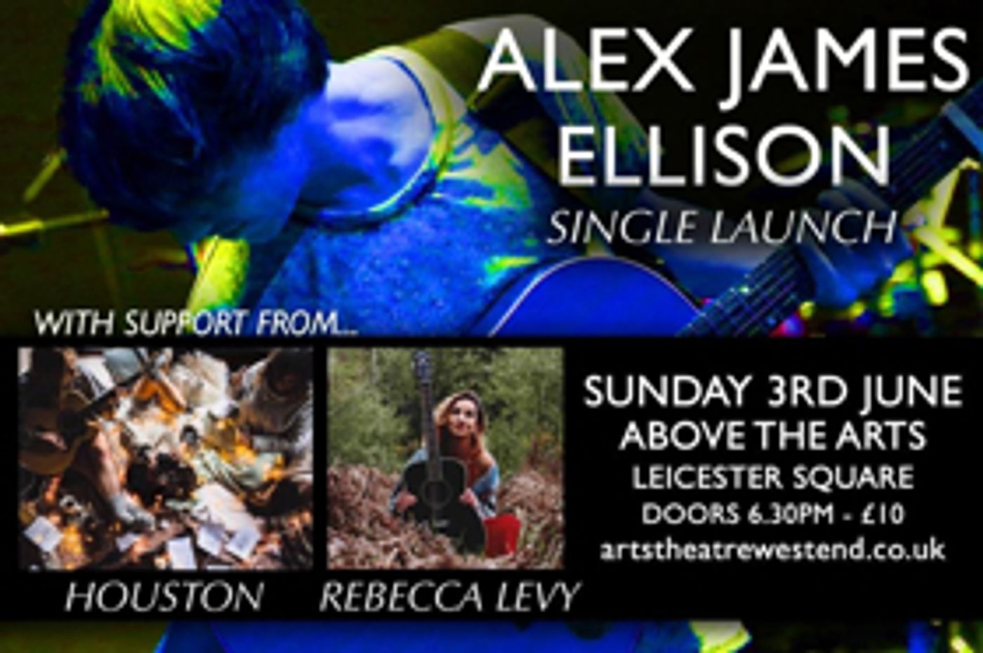 Alex James Ellison To Launch New Single YOURS at Above The Arts, 3 June  Image