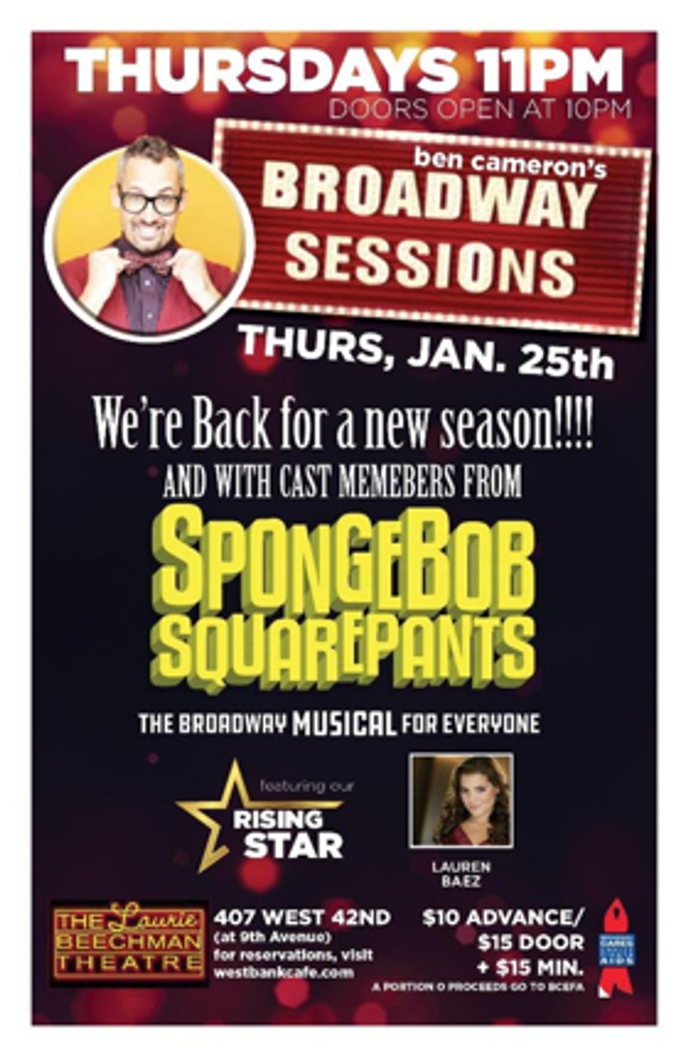 Broadway Sessions Returns for the New Year with Cast Members from SPONGEBOB SQUAREPANTS!  Image