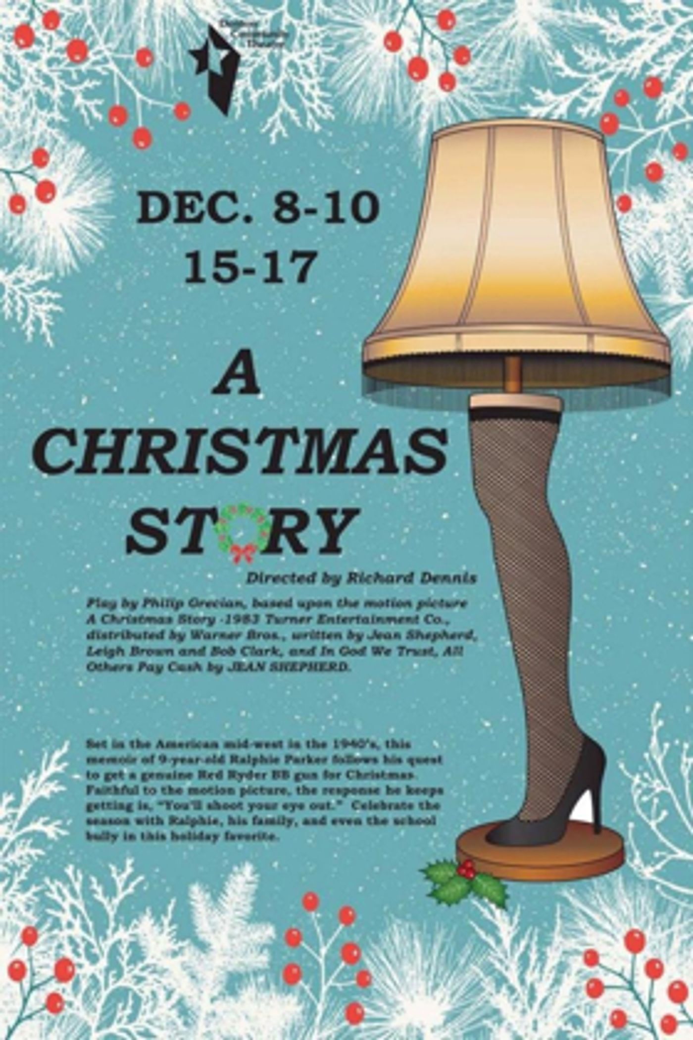 Denton Community Theatre Presents A CHRISTMAS STORY this December  Image