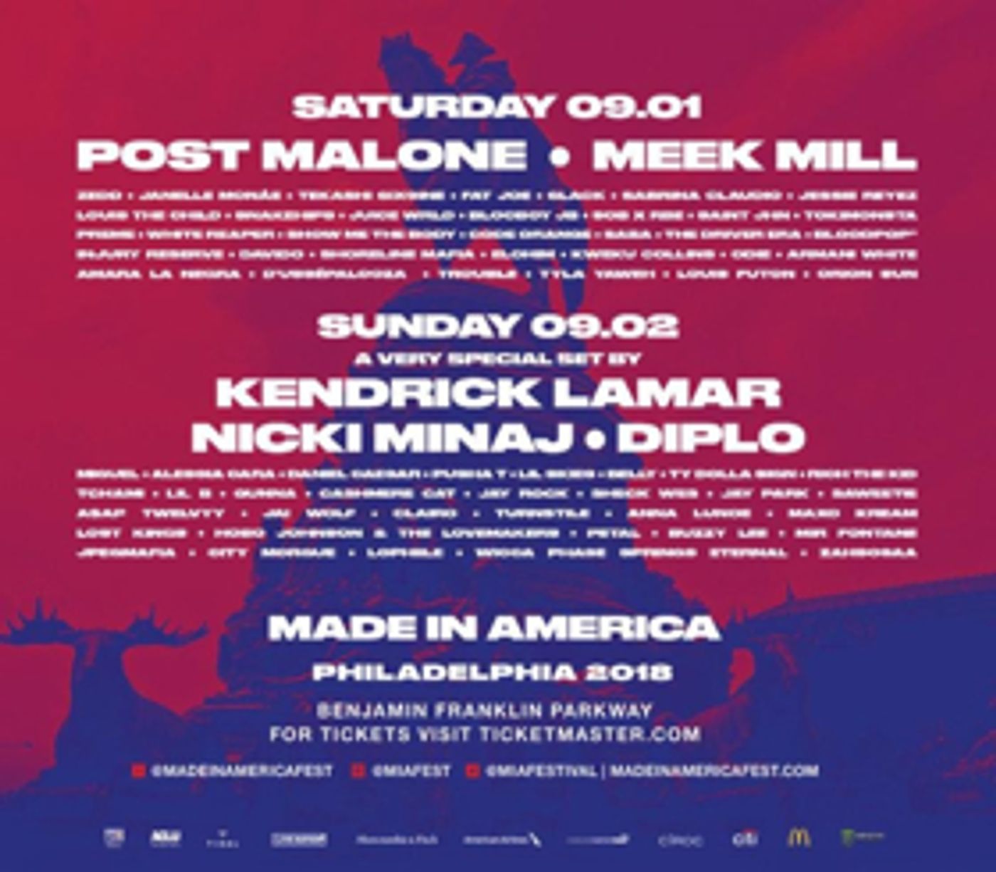 MADE IN AMERICA Festival Releases 2018 Schedule  Image