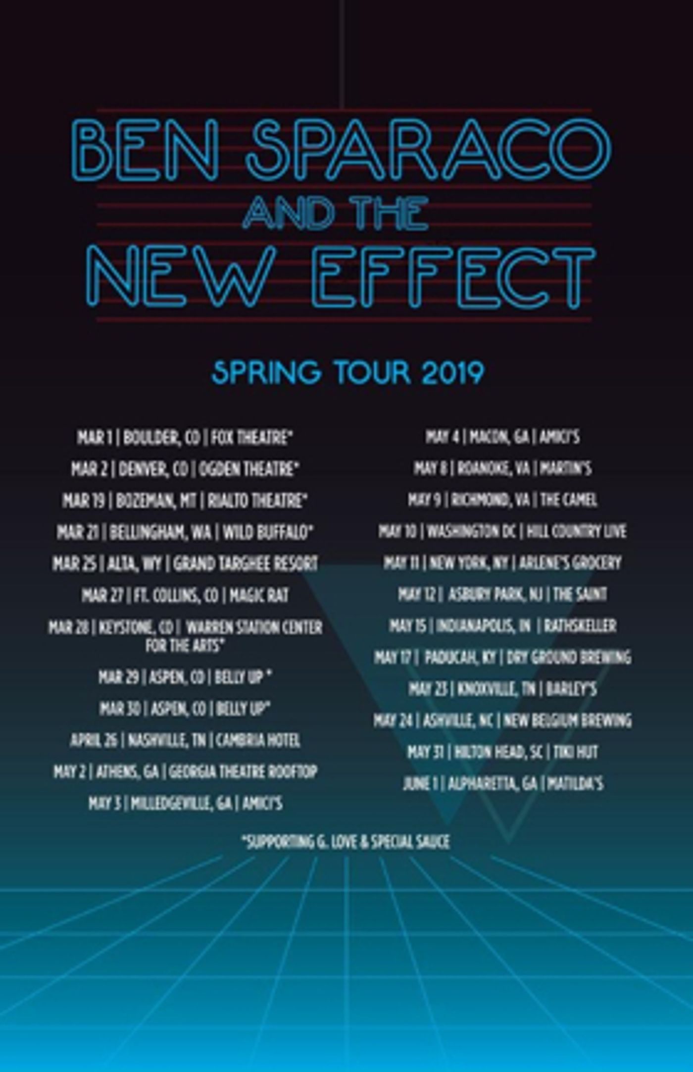 Ben Sparaco and The New Effect Announce National Spring Tour  Image