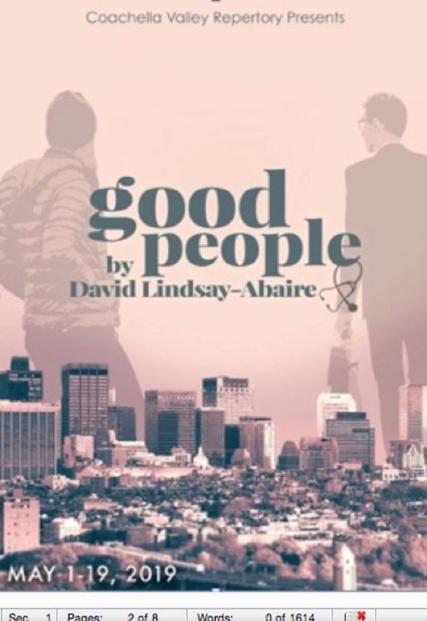 GOOD PEOPLE Comes To CV Rep Theater  Image