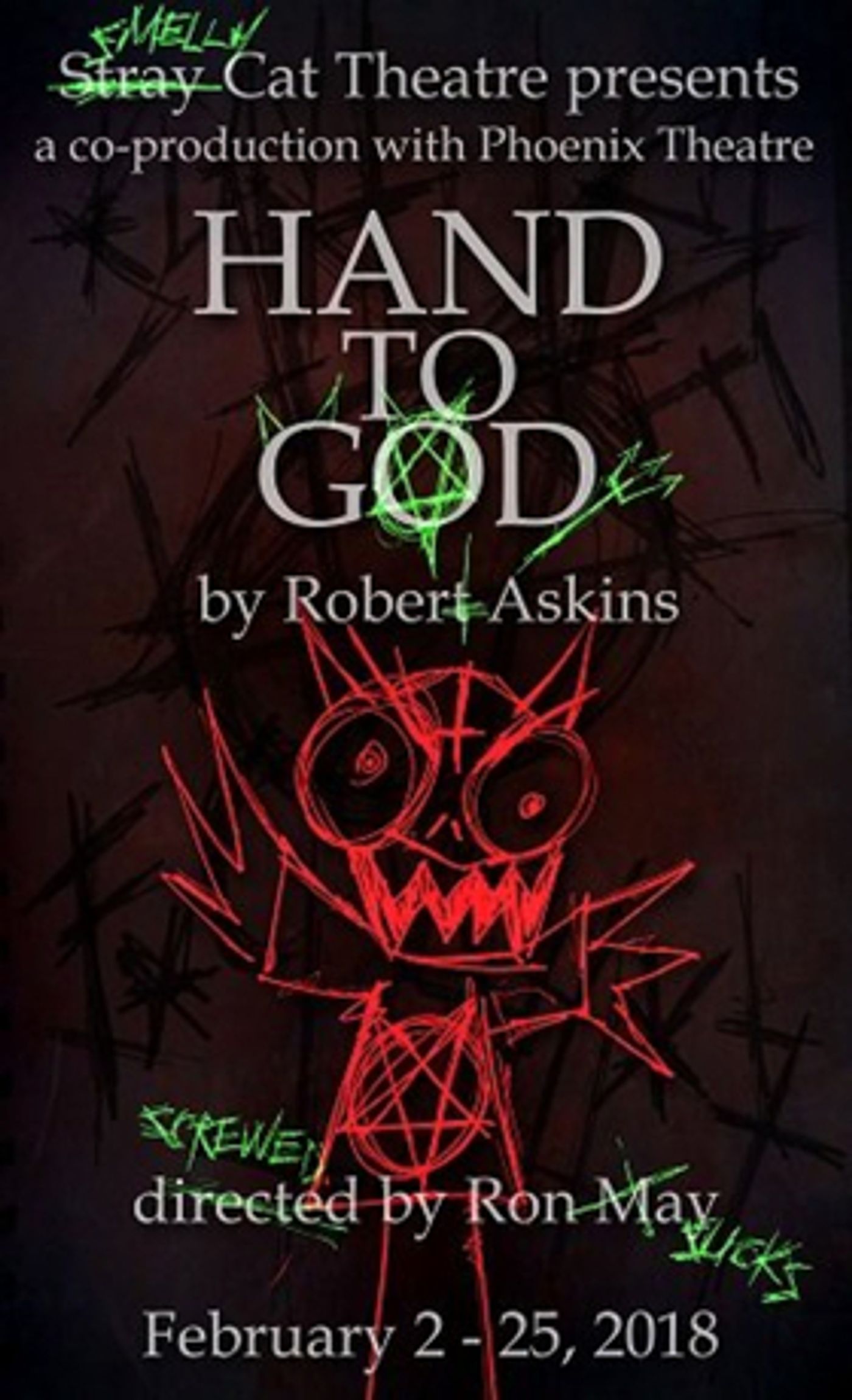 Stray Cat Joins Forces with Phoenix Theatre to present HAND TO GOD Stray Cat Joins Forces with Phoenix Theatre to present HAND TO GOD Image
