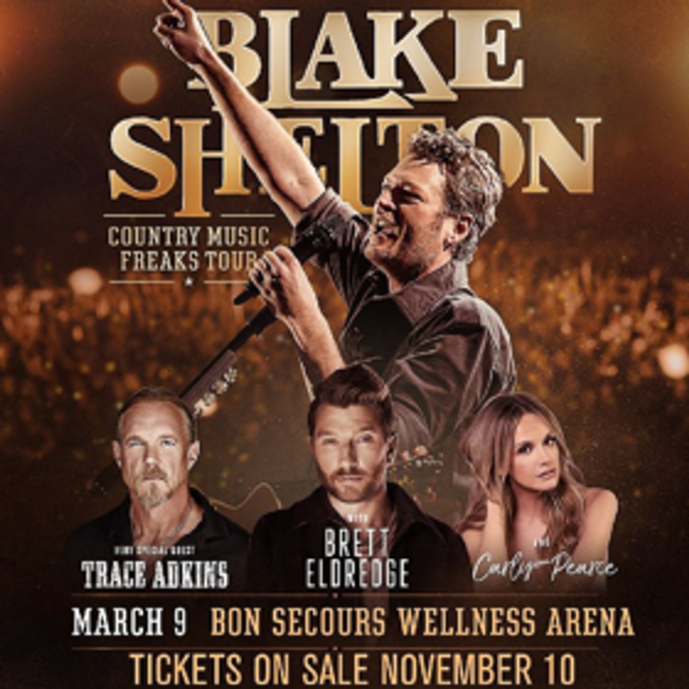 Blake Shelton Announces Greenville Tour Date Image
