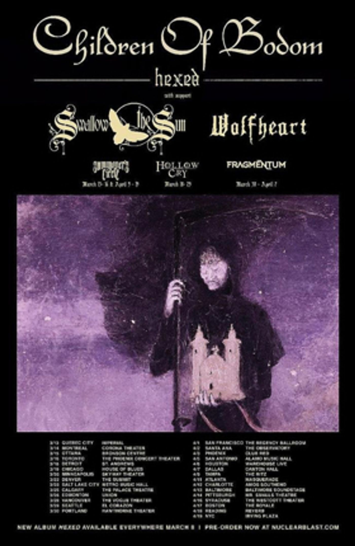 Swallow The Sun Announces Tour With Children Of Bodom  Image