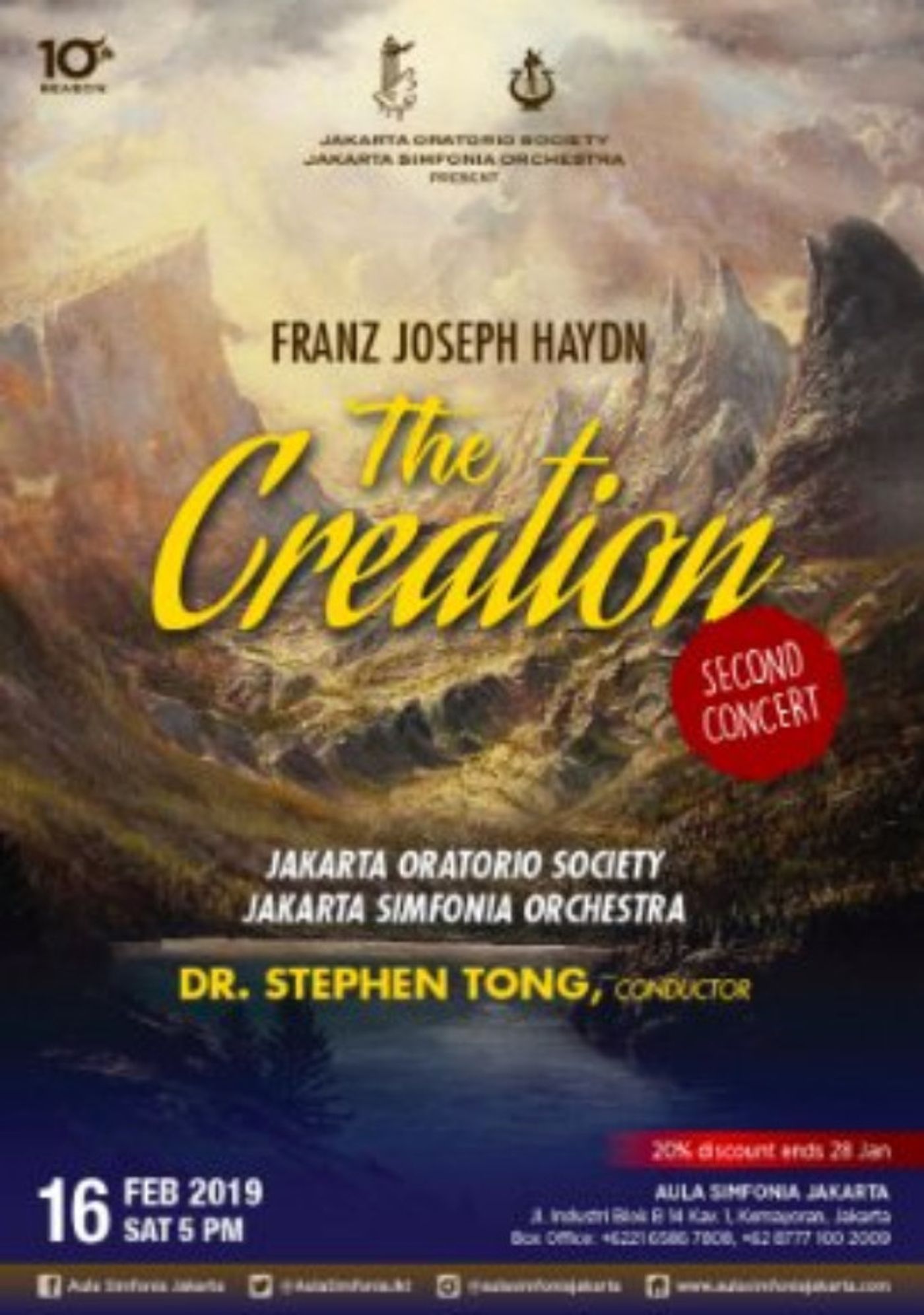 THE CREATION Comes to Jakarta Symphony 2/16!  Image