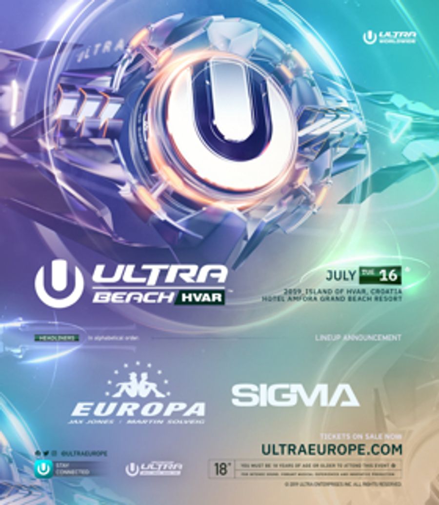 Ultra Beach Announces 2019 Headliners Image