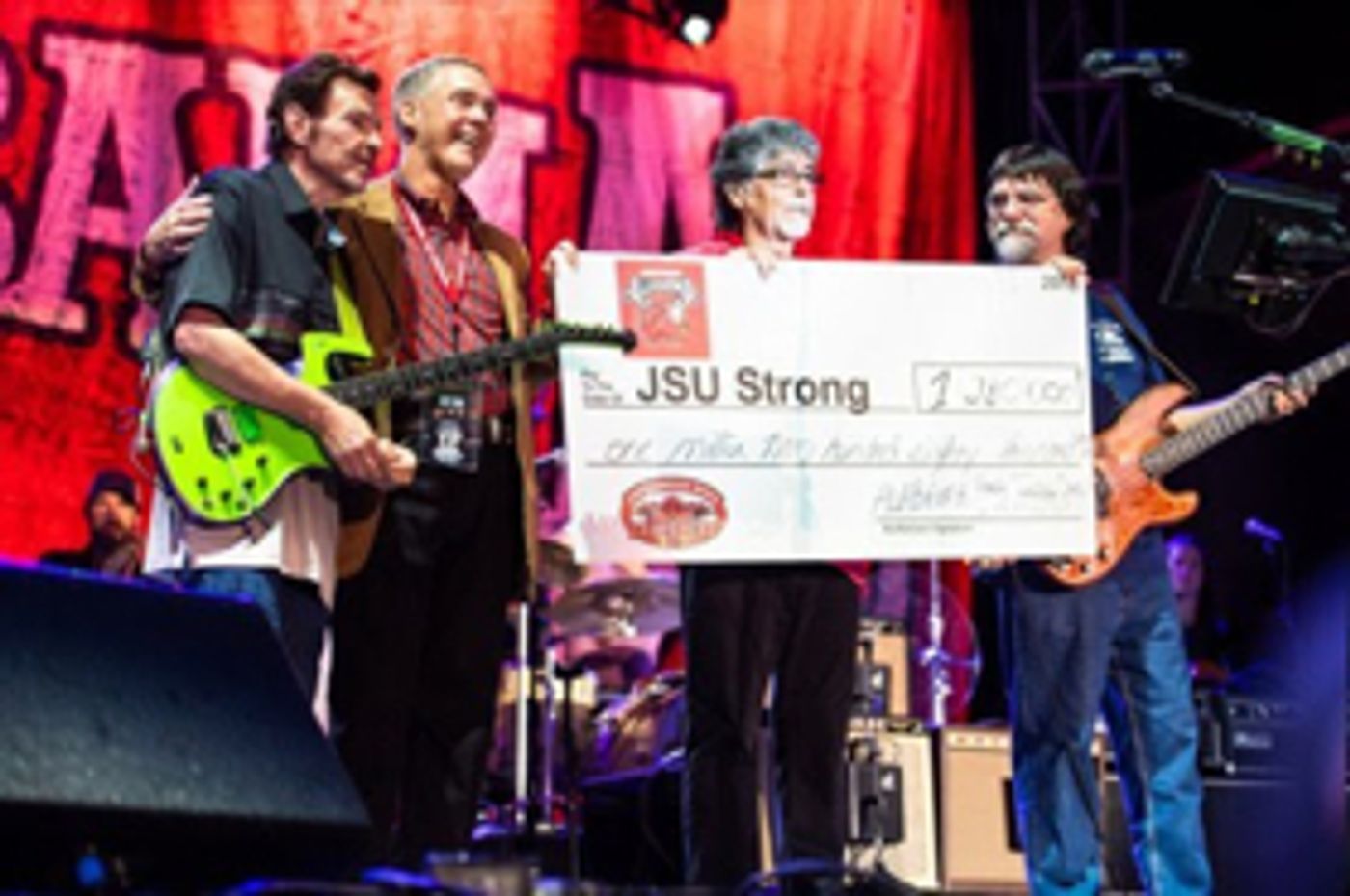 'ALABAMA & Friends' Tornado Relief Concert Raises Over $1 Million for Jacksonville State University 'ALABAMA & Friends' Tornado Relief Concert Raises Over $1 Million for Jacksonville State University Image