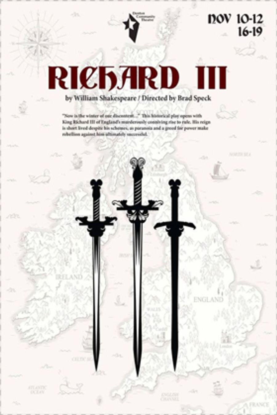 Denton Community Theatre to Present RICHARD III This Fall Image