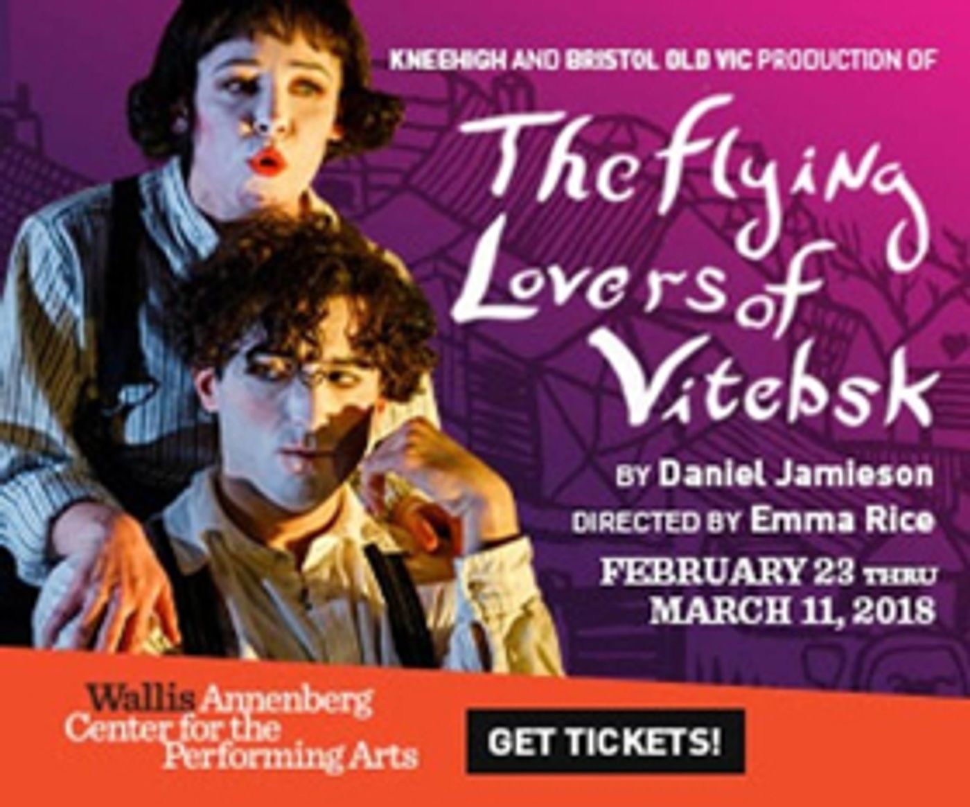 Review: THE FLYING LOVERS OF VITEBSK Mystically Presents the Colorful World of Artist Marc Chagall and His Wife Bella Review: THE FLYING LOVERS OF VITEBSK Mystically Presents the Colorful World of Artist Marc Chagall and His Wife Bella Image