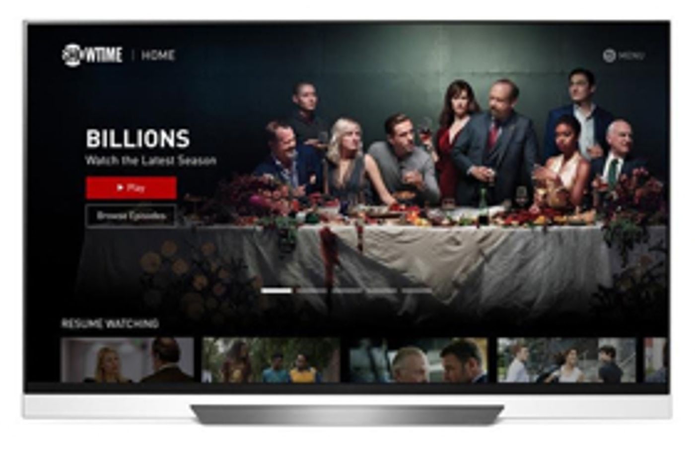 Showtime Becomes the First Cable Network to Launch on LG Smart TV  Image