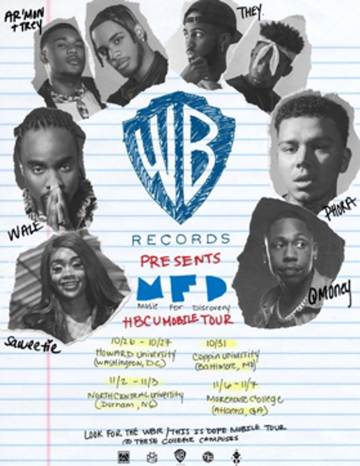 Warner Bros. Records Presents the 'Music For Discovery' HBCU Mobile Tour Warner Bros. Records Presents the 'Music For Discovery' HBCU Mobile Tour Image