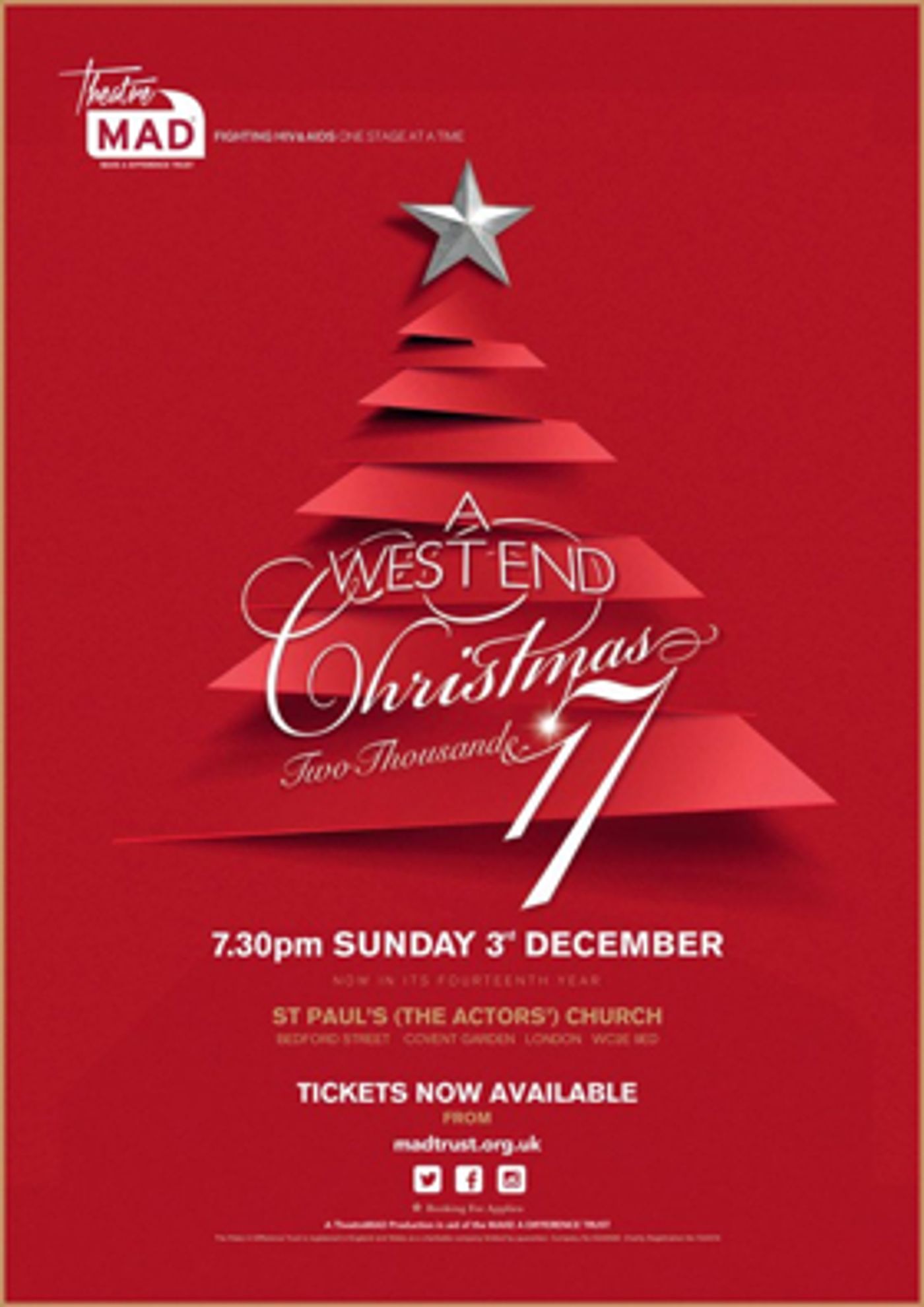 A West End Christmas Will Raise Money for Charity December 3 A West End Christmas Will Raise Money for Charity December 3 Image