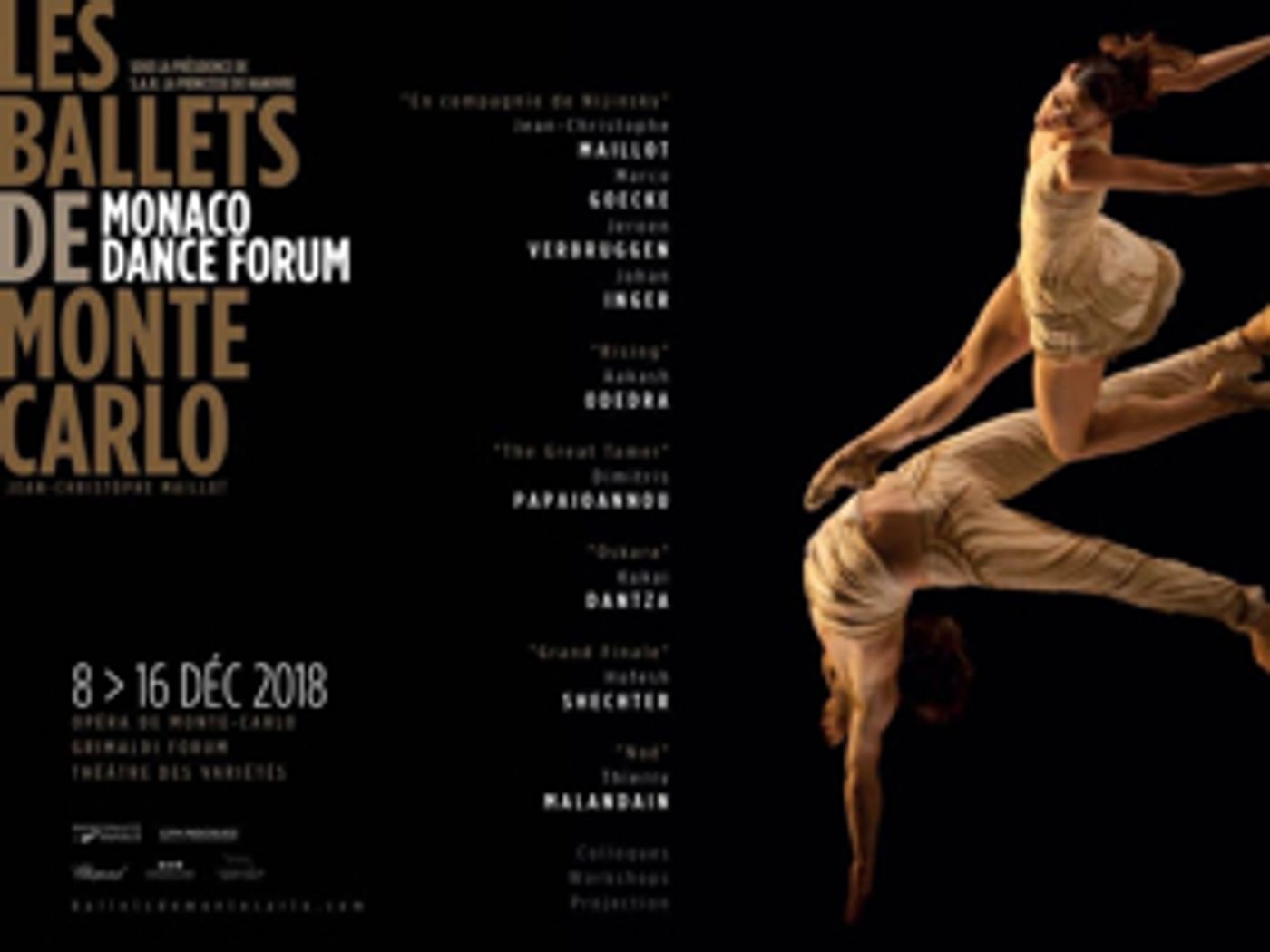 Festival Du Monaco Dance Forum 2018 : Du 8 Au 16 Décembre à Monaco  Image