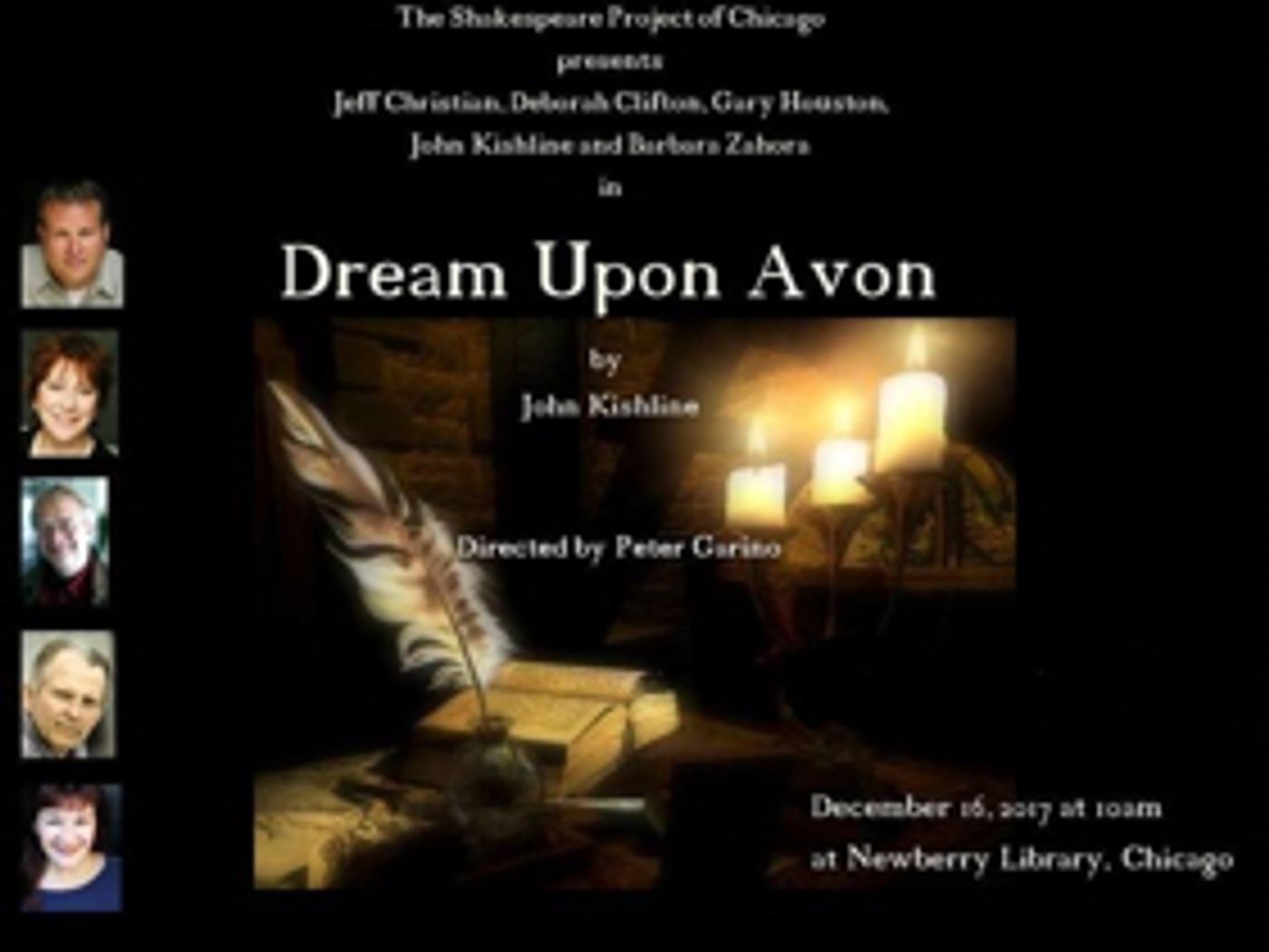 The Shakespeare Project of Chicago Presents World Premiere Holiday Show Featuring Shakespeare Himself DREAM UPON AVON The Shakespeare Project of Chicago Presents World Premiere Holiday Show Featuring Shakespeare Himself DREAM UPON AVON Image