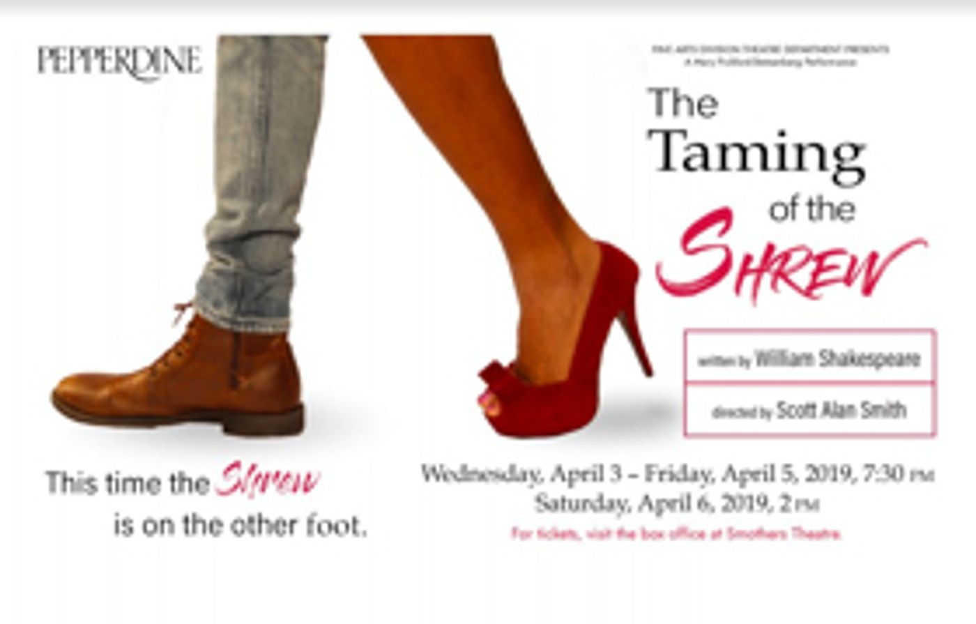 Pepperdine Fine Arts Division Presents THE TAMING OF THE SHREW  Image