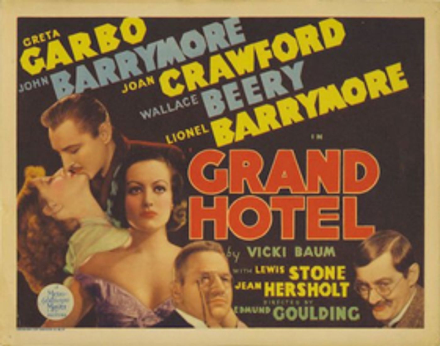 ADG Film Society 2018 Screening Series Kicks Off Sunday April 22  With GRAND HOTEL Screening  Image