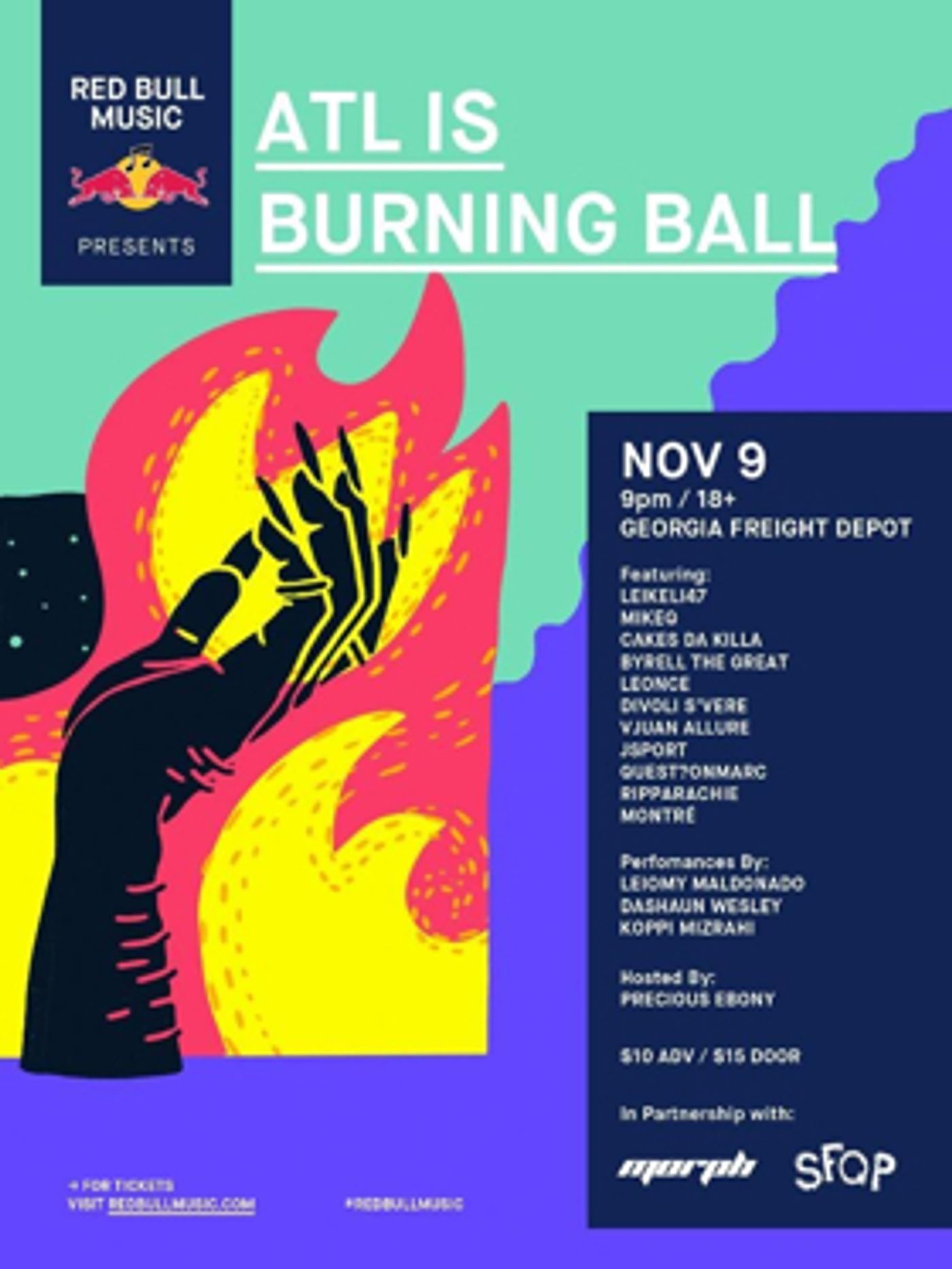 Red Bull Music Presents: ATL Is Burning feat. Leikeli47, QUEST?ONMARC, Cakes da Killa & More Red Bull Music Presents: ATL Is Burning feat. Leikeli47, QUEST?ONMARC, Cakes da Killa & More Image