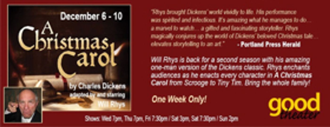 Good Theater Presents A CHRISTMAS CAROL  Image