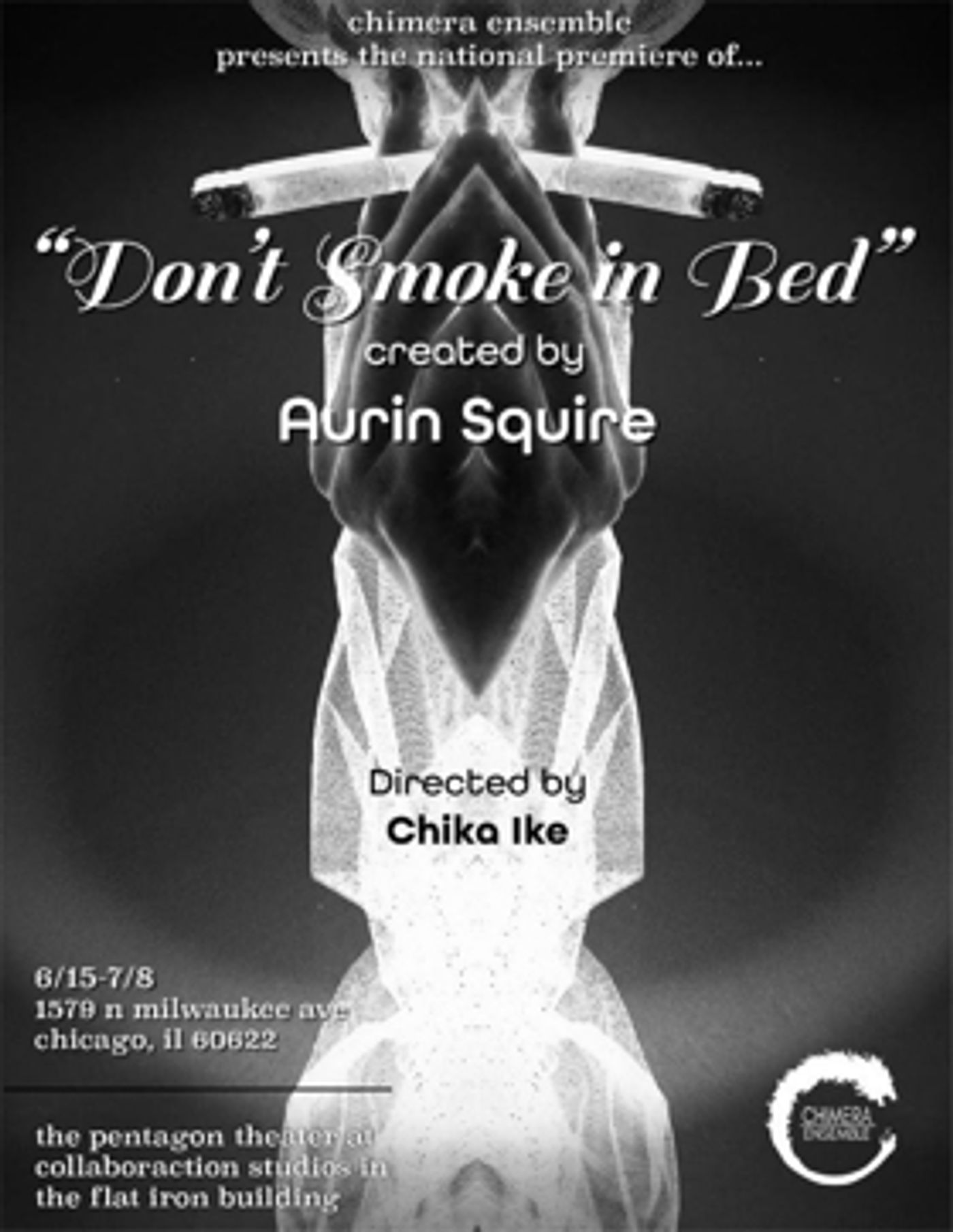 Chimera Ensemble Presents the US Premiere of DON'T SMOKE IN BED  Image