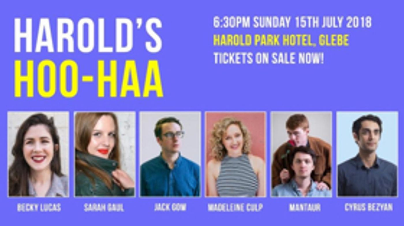 Up and Coming Comedians Support Independent Theatre With HAROLD'S HOO-HAA Up and Coming Comedians Support Independent Theatre With HAROLD'S HOO-HAA Image