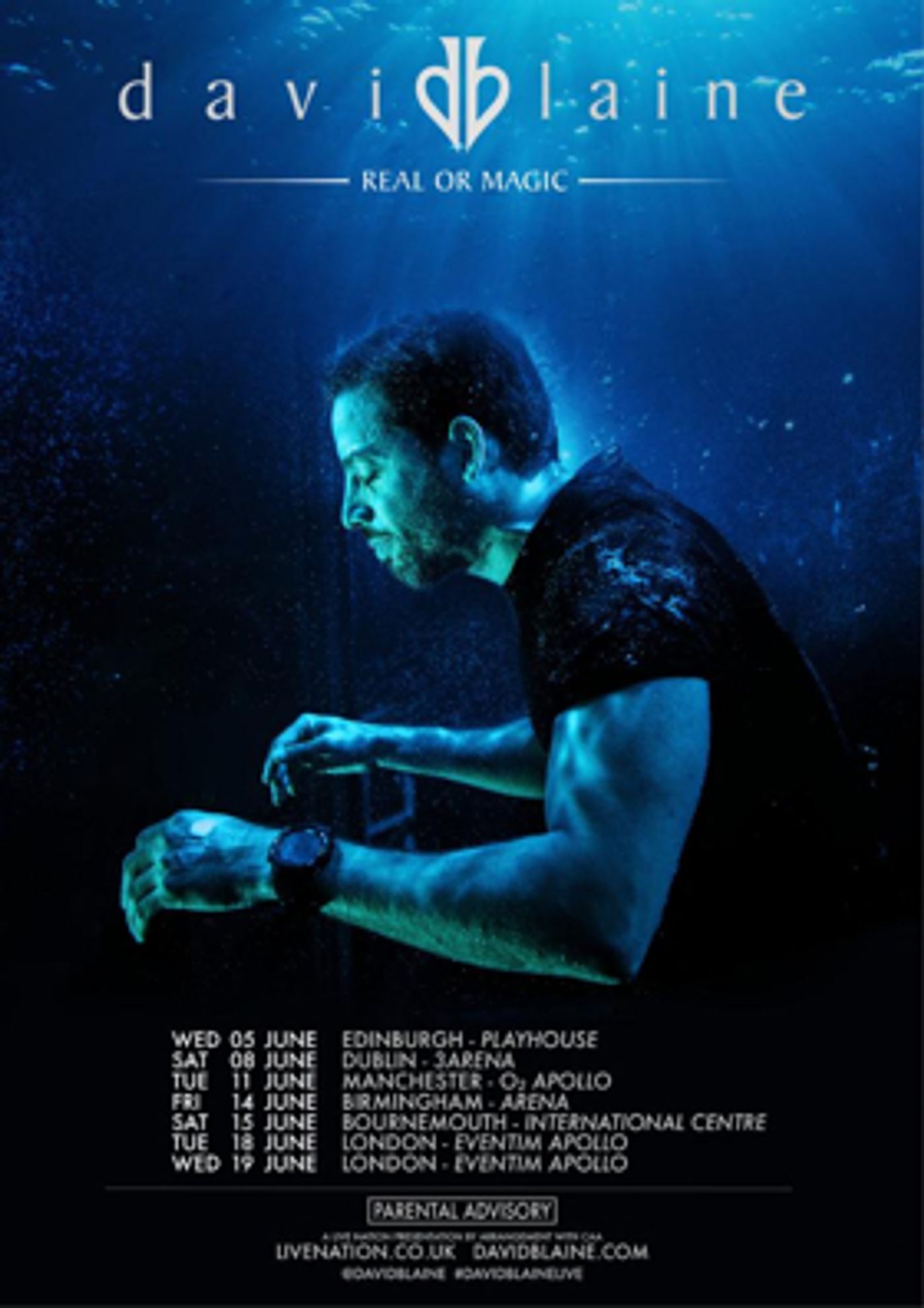 David Blaine Takes His Magic On The Road For His First Ever U.K. & Ireland Tour David Blaine Takes His Magic On The Road For His First Ever U.K. & Ireland Tour Image