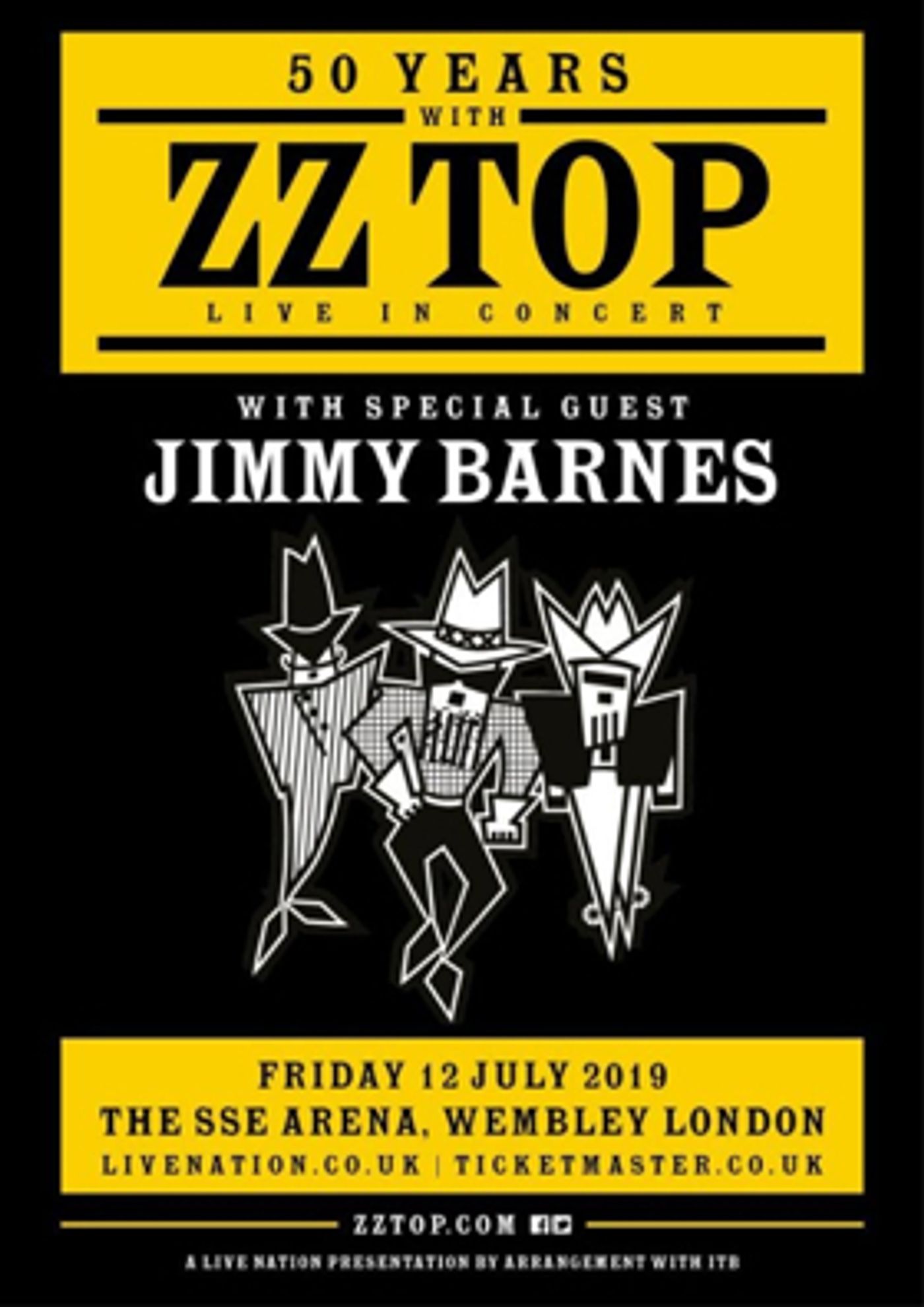 2019 European Tour Set To Celebrate 50 Years With ZZ Top 2019 European Tour Set To Celebrate 50 Years With ZZ Top Image