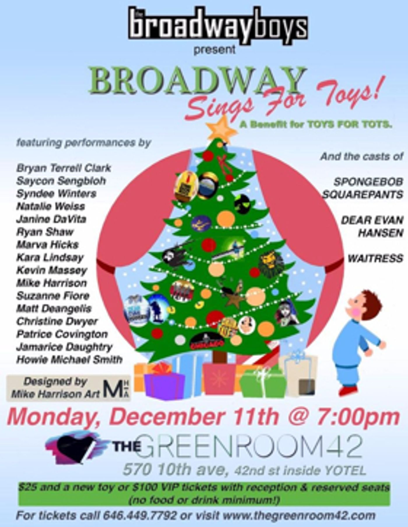 The Broadway Boys Host 10th Annual BROADWAY SINGS FOR TOYS at Green Room 42  Image