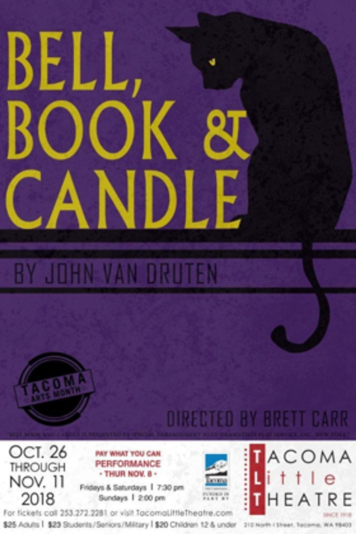 Tacoma Little Theatre Will Present BELL, BOOK AND CANDLE  Image