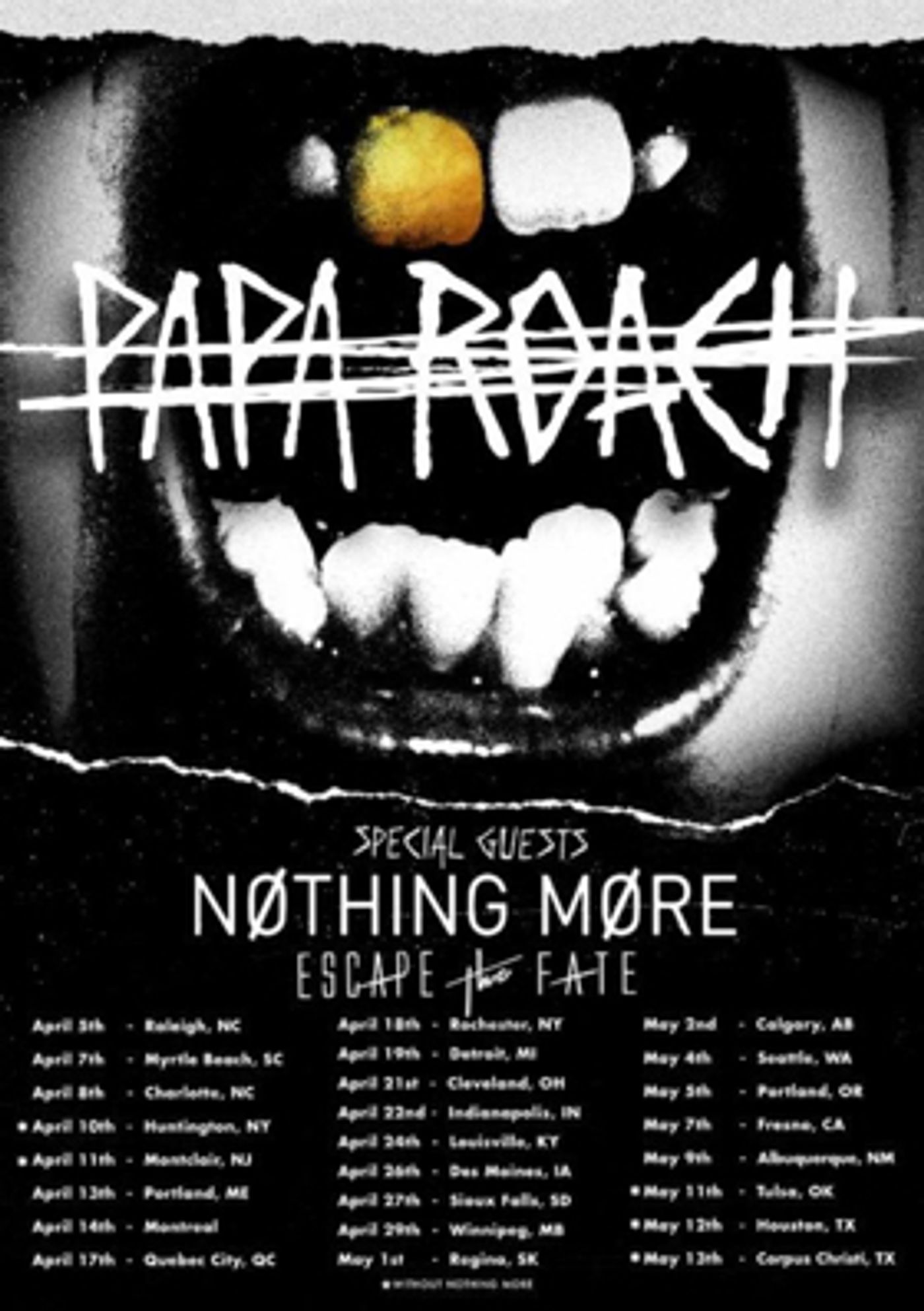 PAPA ROACH Announces 2018 North American Headline Tour  Image