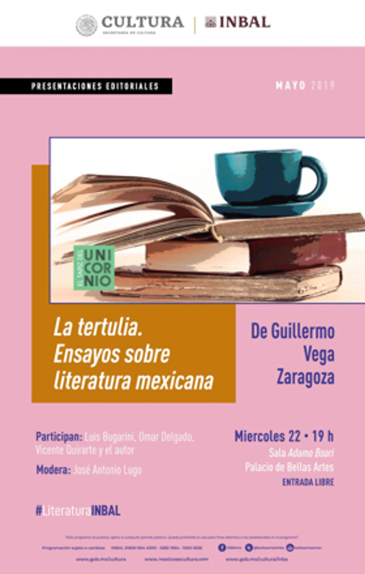 La tertulia. Ensayos sobre literatura mexicana, analiza textos de los principales escritores de la segunda mitad del Siglo XX  Image